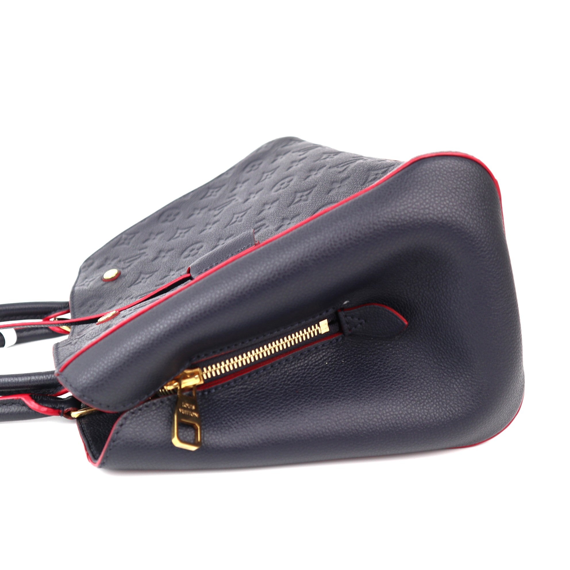 C1174 Louis Vuitton Montaigne Handbag Monogram Empreinte Leather MM satchel- Pre Owned