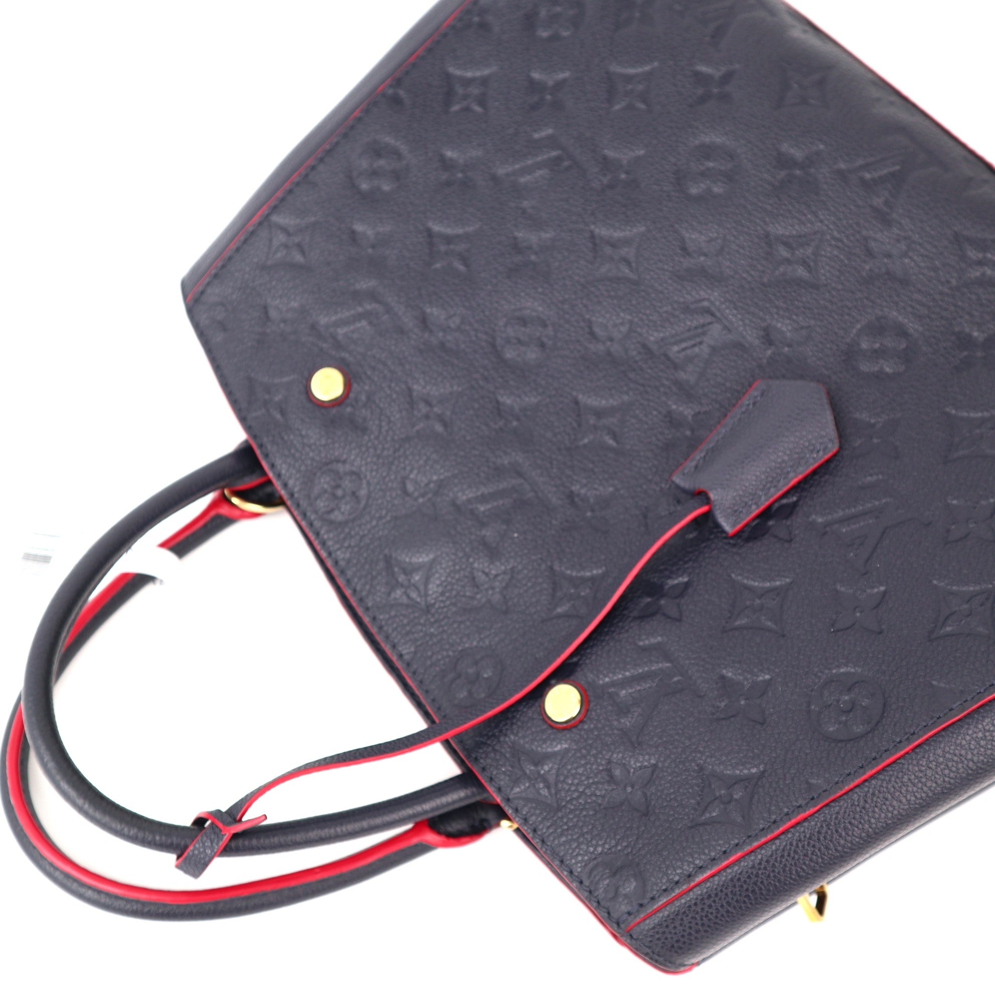 C1174 Louis Vuitton Montaigne Handbag Monogram Empreinte Leather MM satchel- Pre Owned