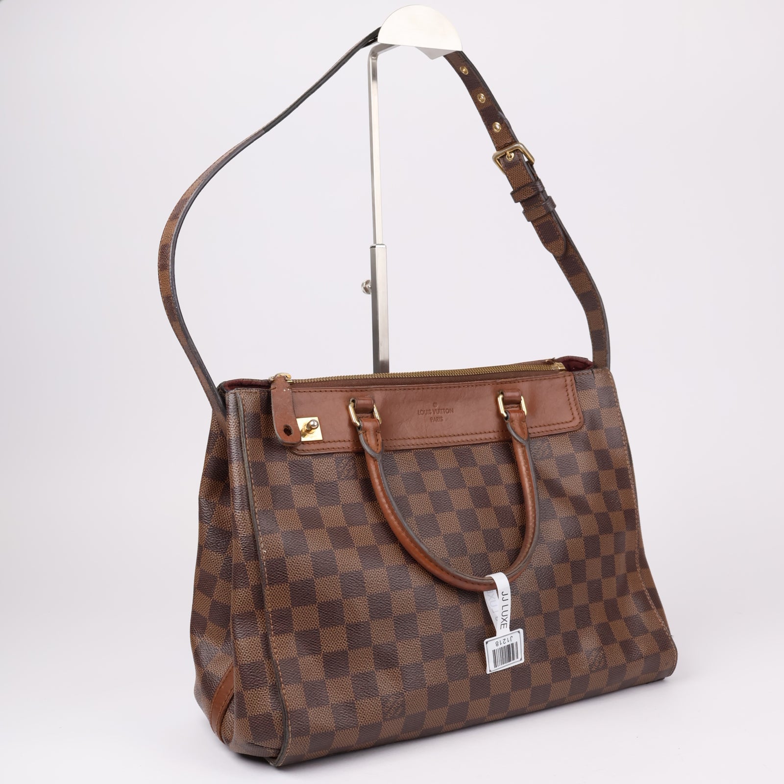 J1218-Louis Vuitton Damier Ebene Greenwich Bag-- Pre Owned