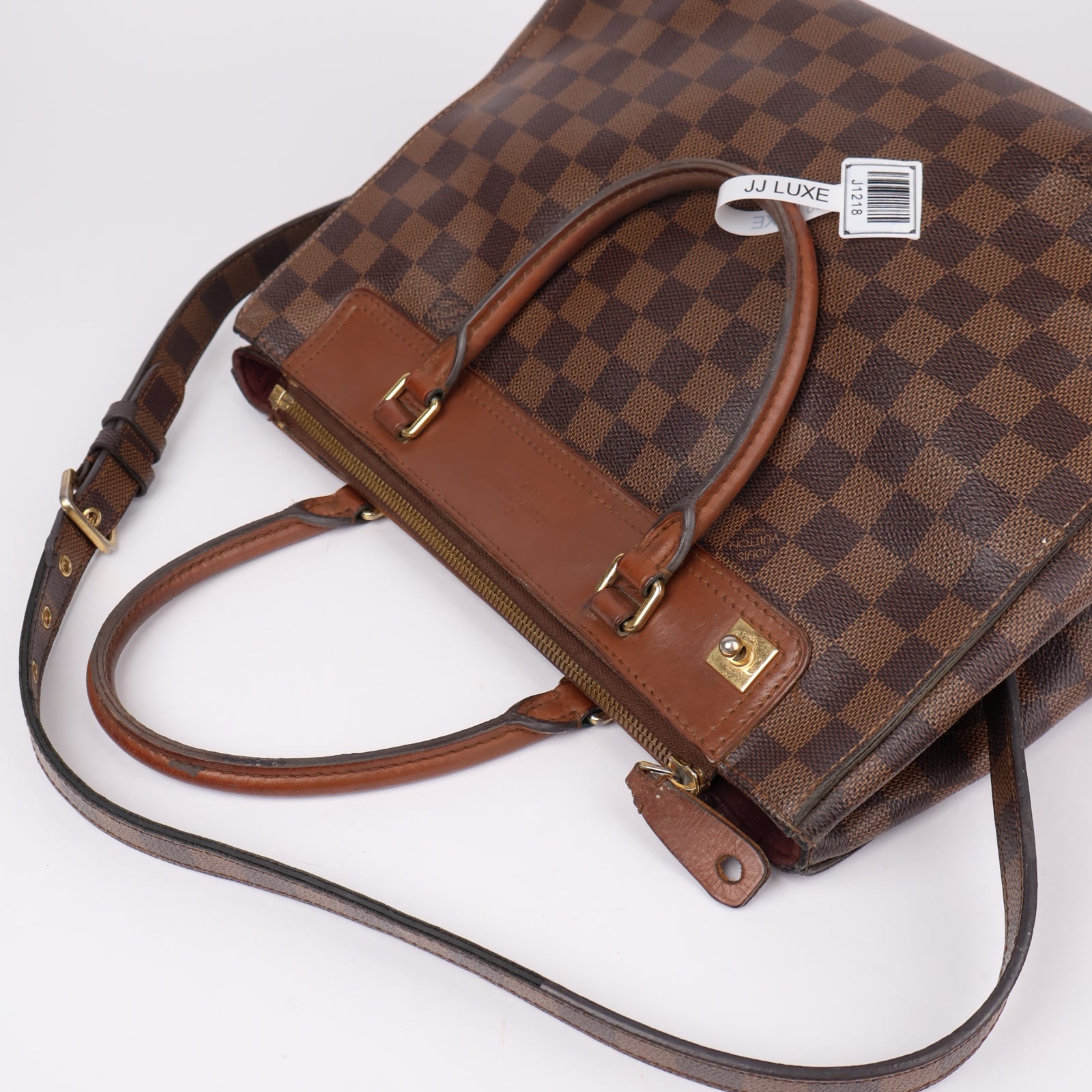 J1218-Louis Vuitton Damier Ebene Greenwich Bag-- Pre Owned