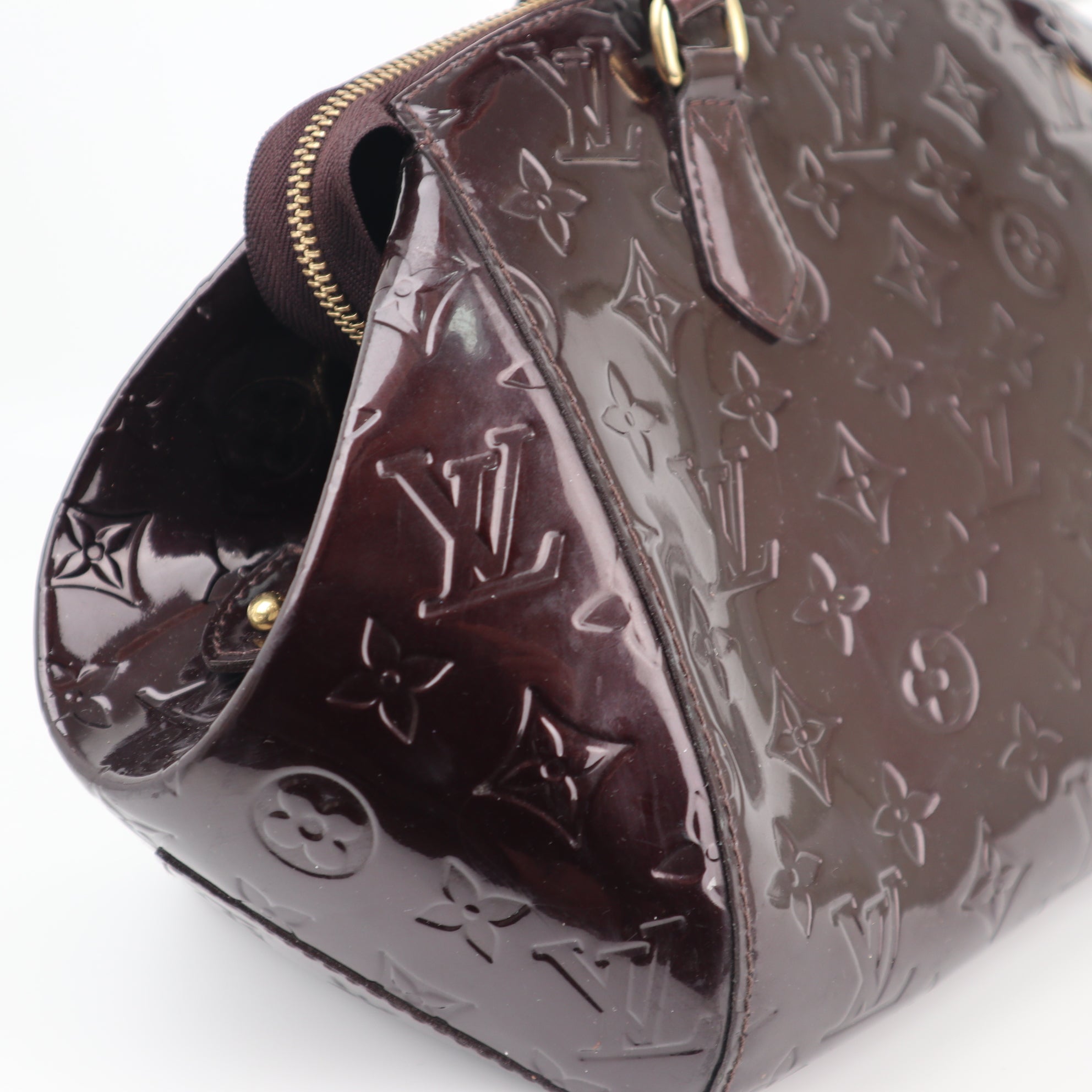 Louis Vuitton Monogram Vernis Sherwood Shoulder Bag C1795 | Pre-Owned Very Good Brown Monogram, Vernis Canvas, Leather