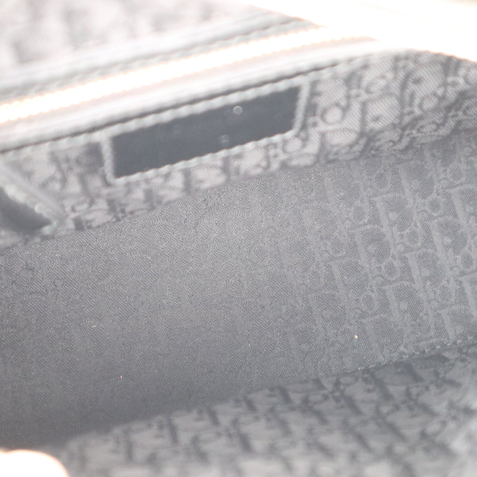 C1180 Christian Dior Black Patent Leather Medium Lady Dior Bag-Pre Owned