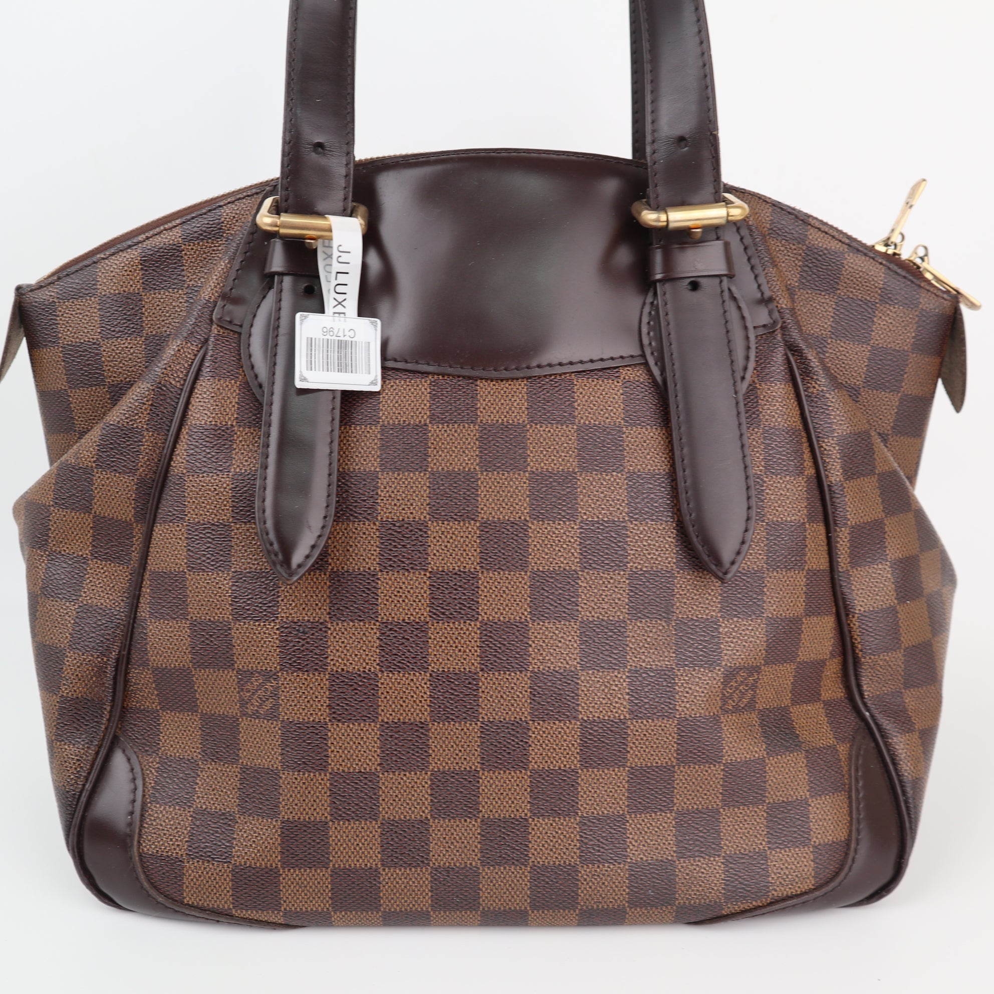 Louis Vuitton Damier Ebene Verona MM Shoulder Bag C1796 | Pre-Owned Very Good Brown Damier Ebene Canvas