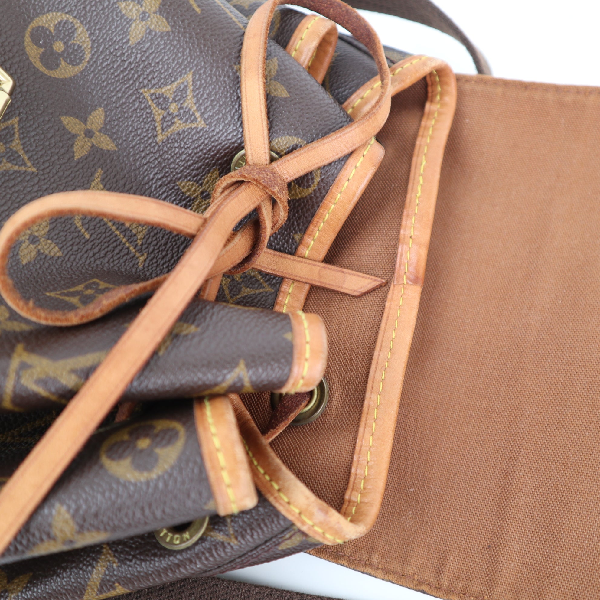 Louis Vuitton Monogram Montsouris Backpack C1797 | Pre-Owned Very Good Brown Monogram Canvas