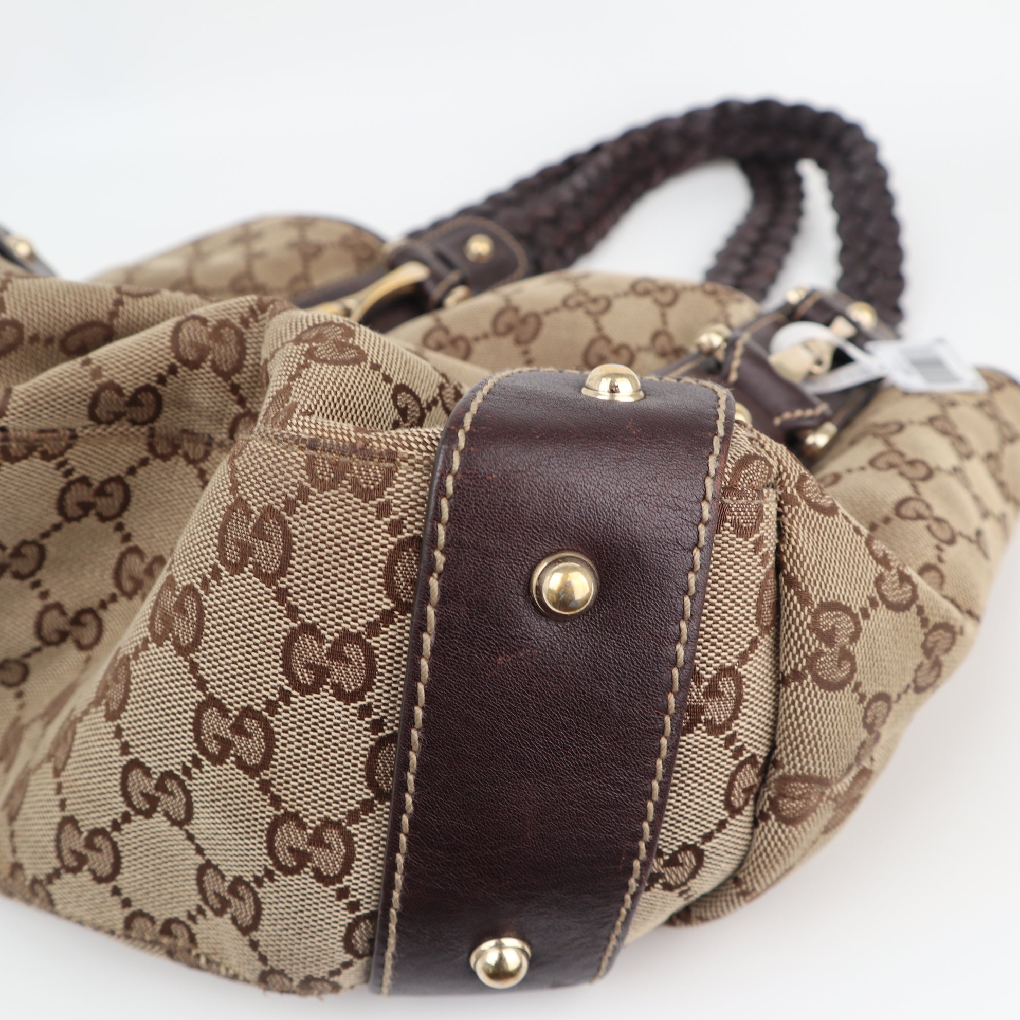 Gucci GG Canvas Pelham Shoulder Bag C1799 | Pre-Owned Very Good Brown GG Canvas