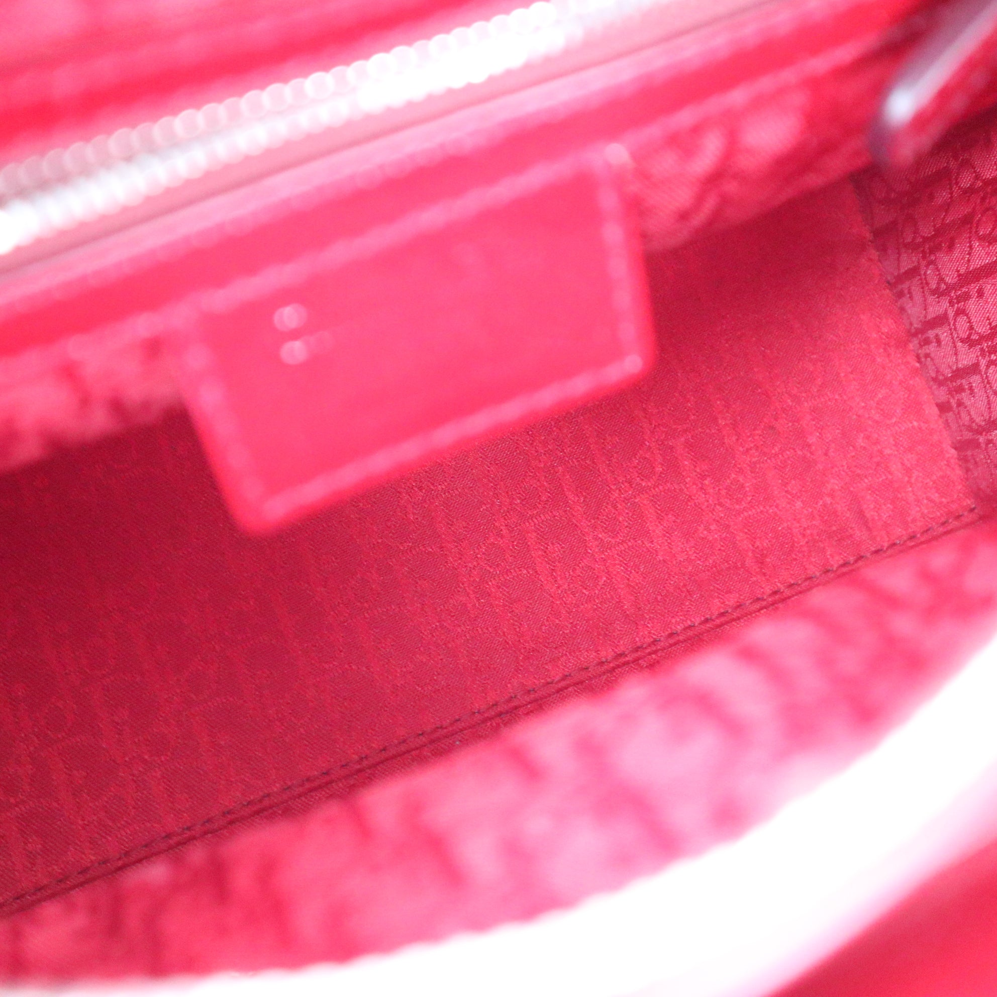 C1178 Christian Dior burgundy Patent Cannage Medium Lady Dior-Pre Owned