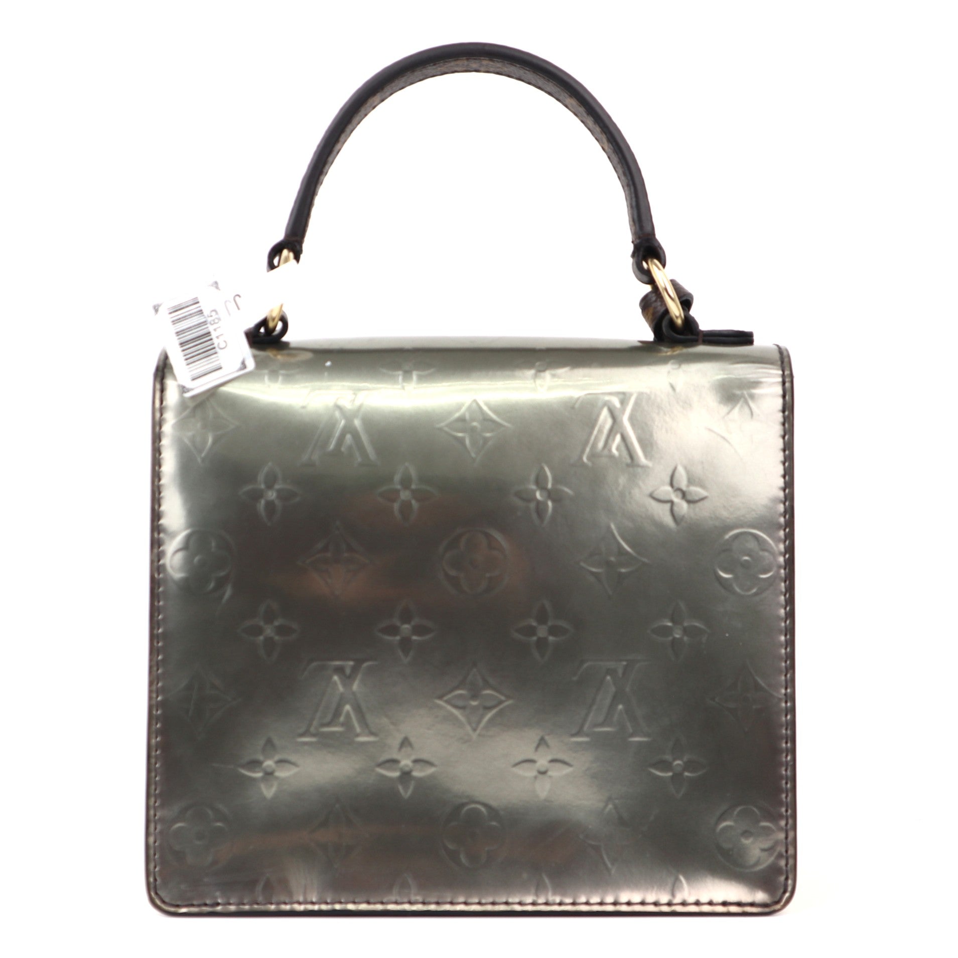 C1185 Louis Vuitton Vernis Epi Monogram Spring Street Bitume Metallise-Pre Owned