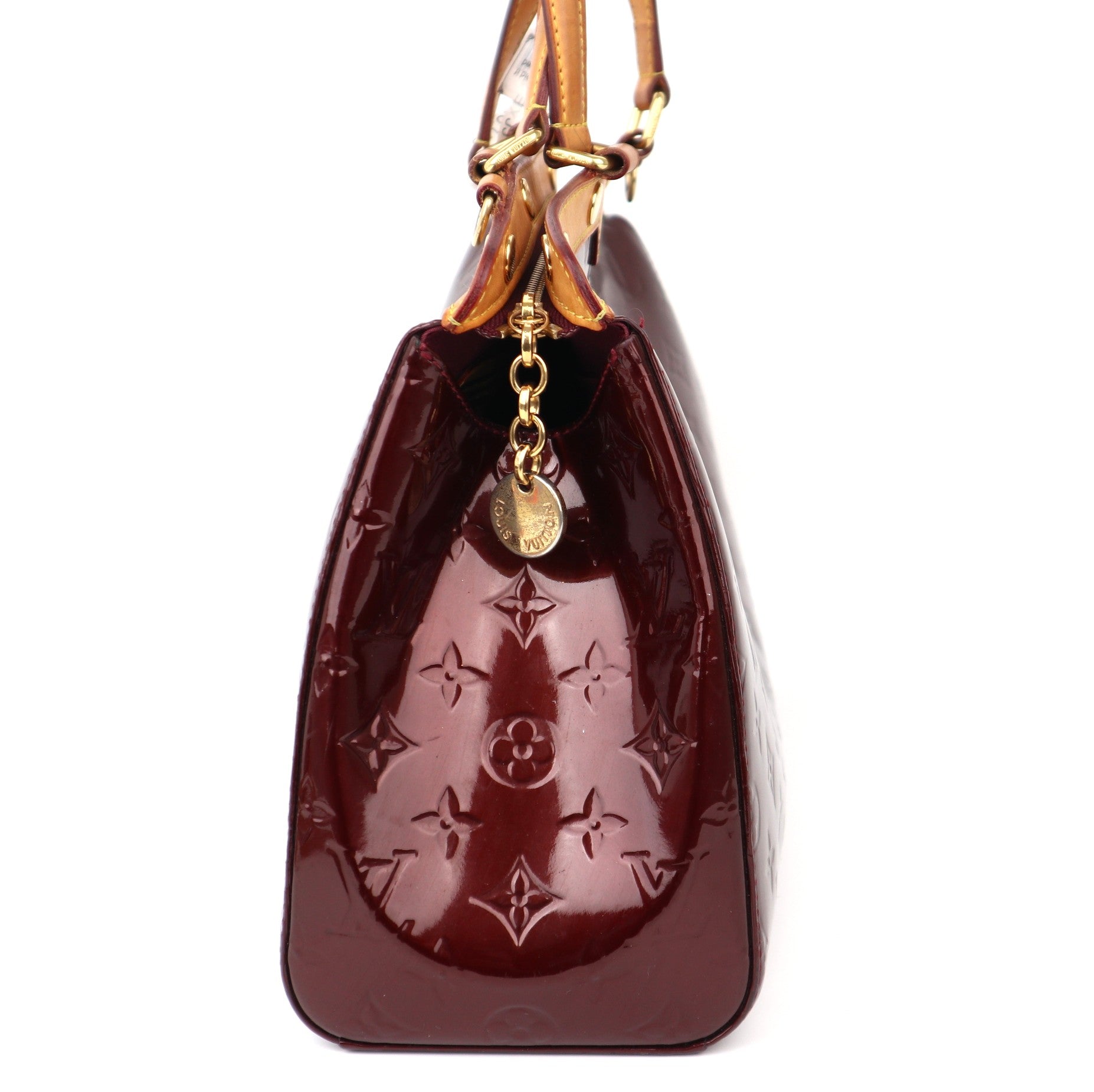 C1195 Louis Vuitton Rouge Fauviste Monogram Vernis Brea MM Bag-Pre Owned