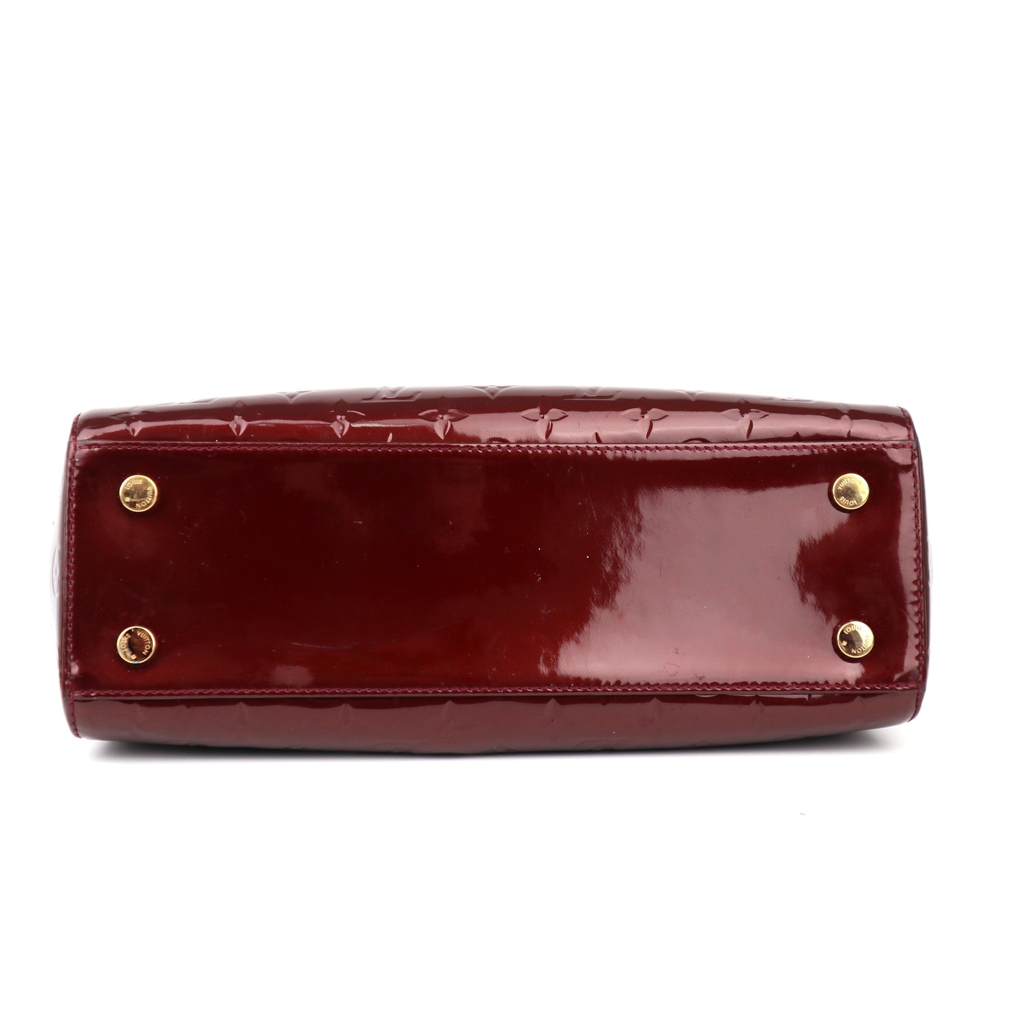 C1195 Louis Vuitton Rouge Fauviste Monogram Vernis Brea MM Bag-Pre Owned
