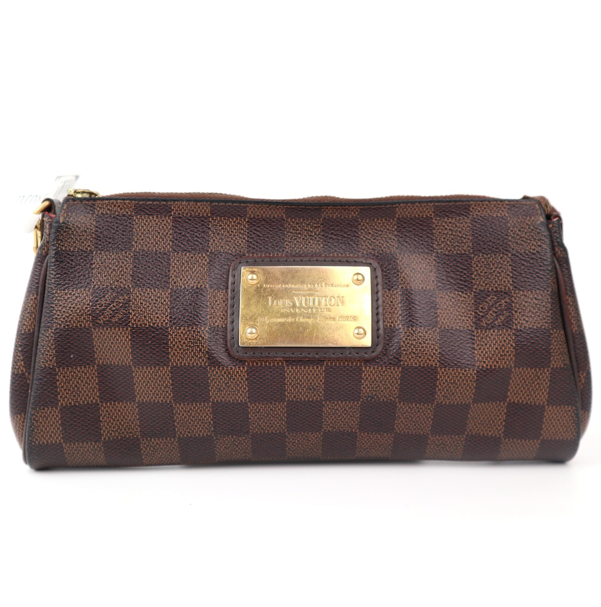 C1187 Louis Vuitton Damier Canvas Eva Clutch Bag-Pre Owned
