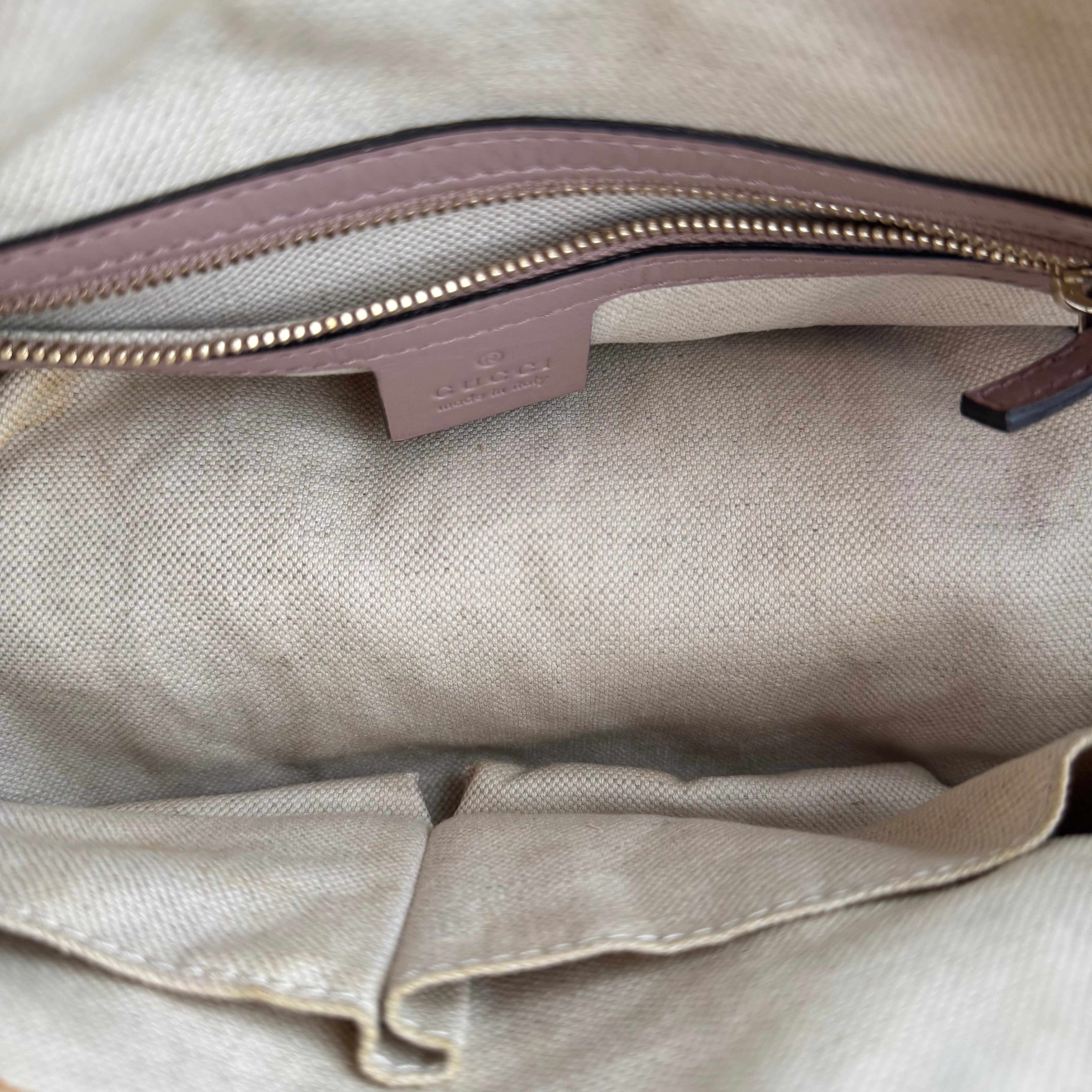 J3549 GUCCI GG Canvas Sherry Line Hand Bag- Pre Owned