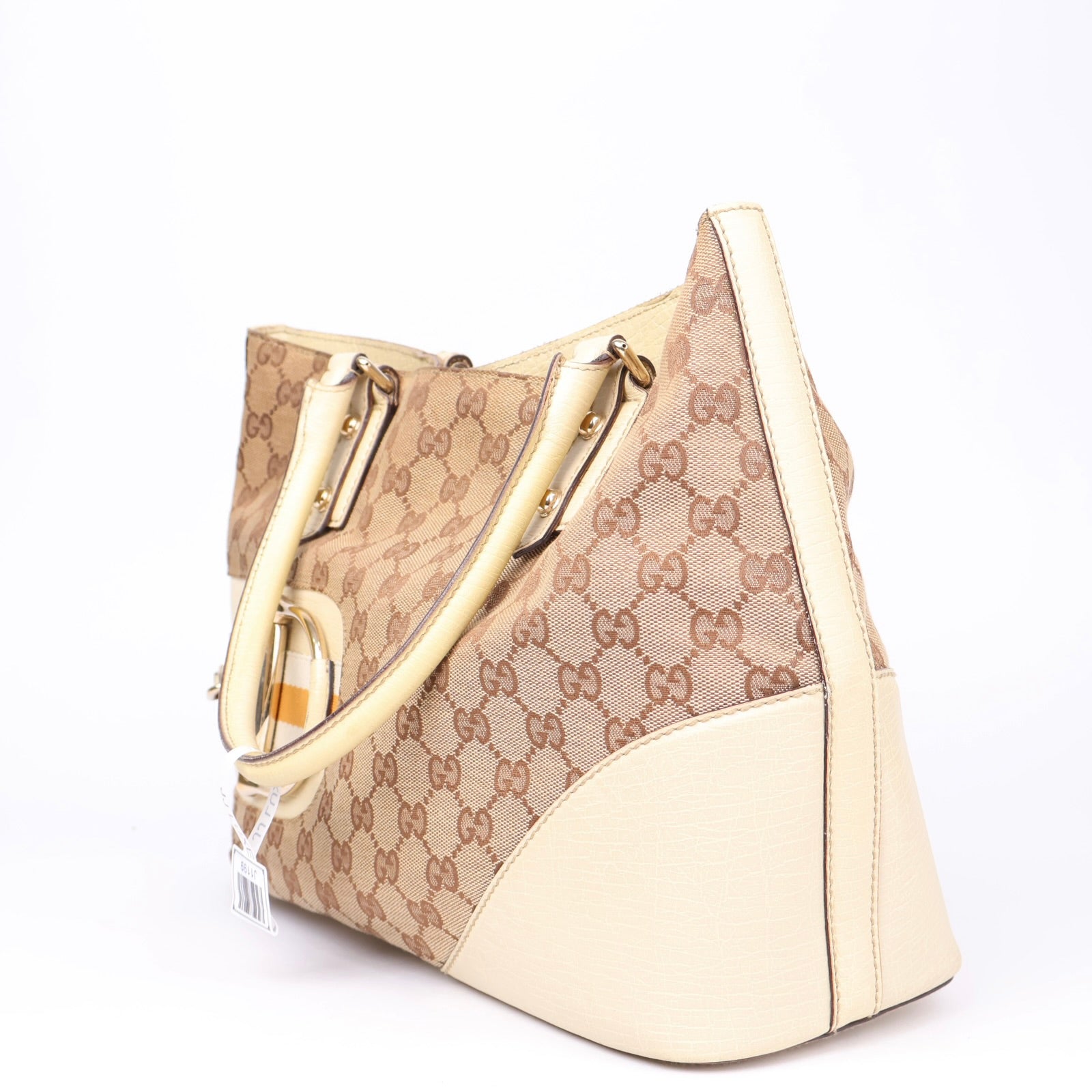 J1199 GUCCI GG Canvas Sherry Line Tote Bag- Pre Owned