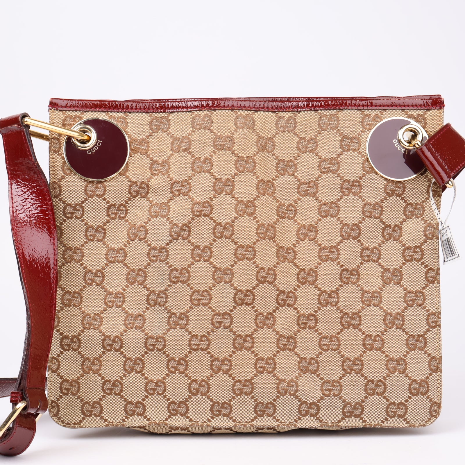 J1188 Gucci GG Canvas Eclipse Neutrals Crossbody Bags- Pre Owned