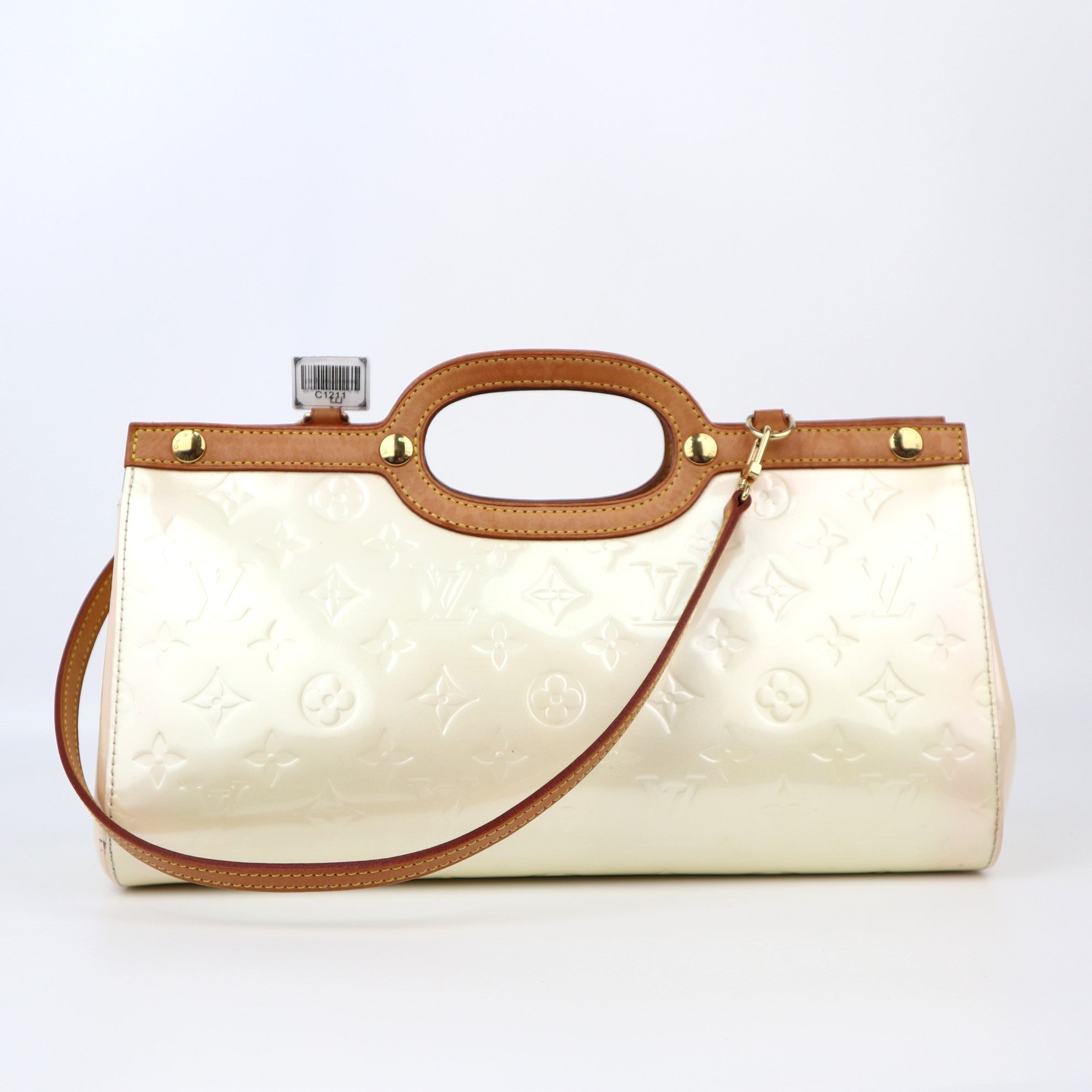 C1211 Louis Vuitton Perle Monogram Vernis Roxbury Drive Bag -Pre Owned