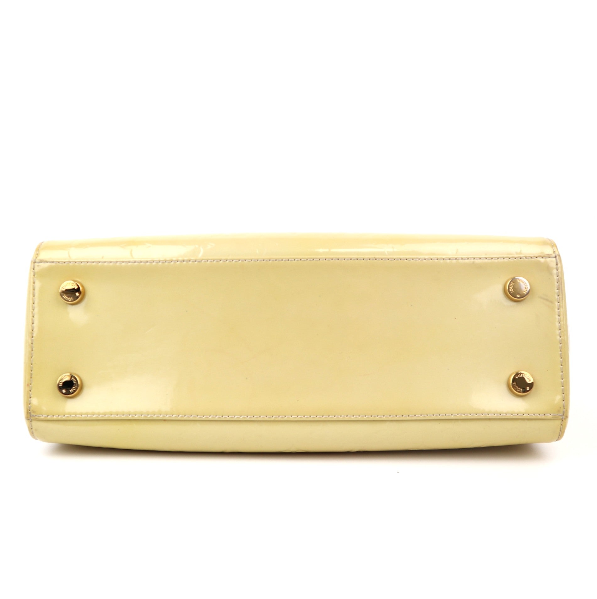 C1212 Louis Vuitton Vernis Brea MM Blanc Corail -Pre Owned