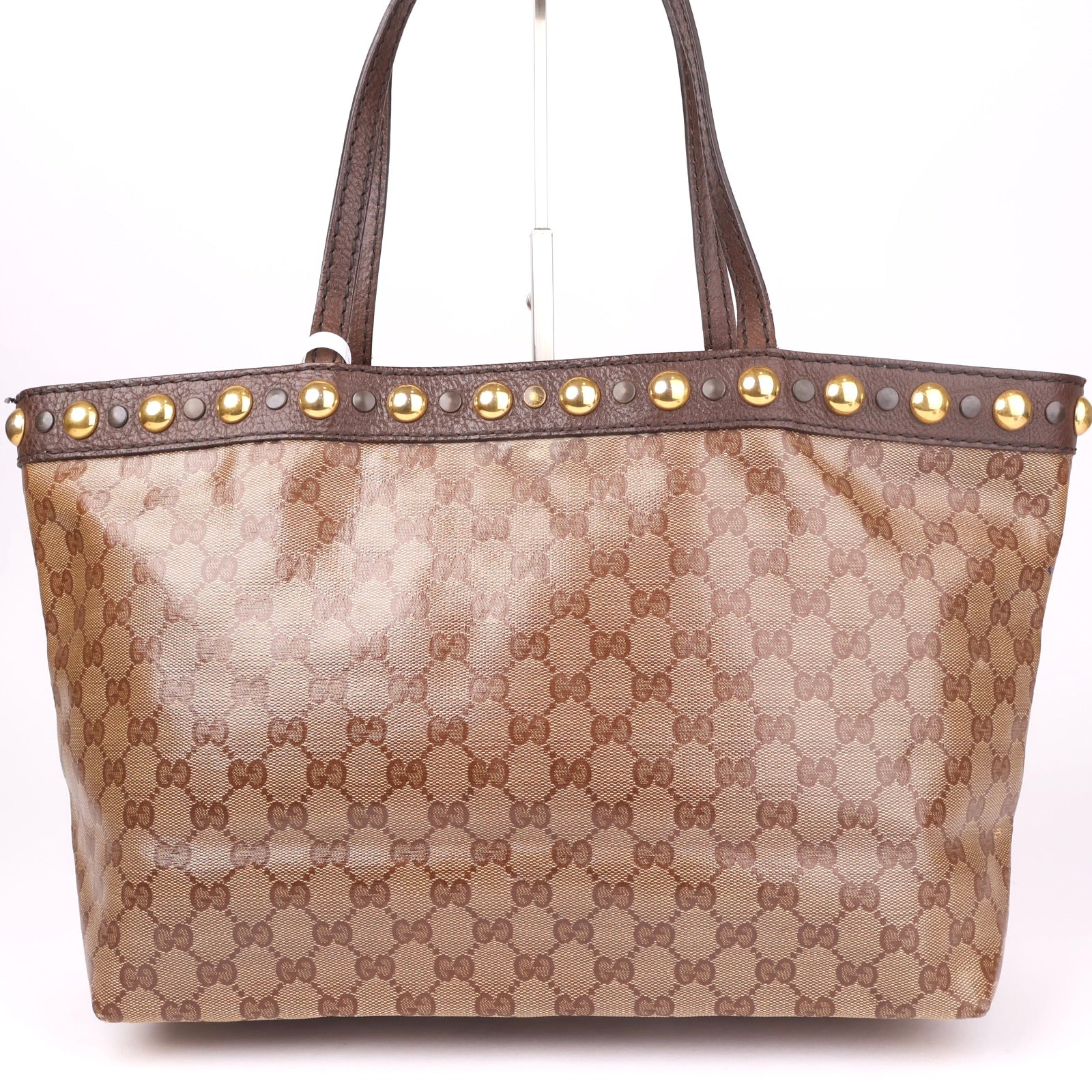 J1150 Gucci Brown GG Canvas Babouska Tote Bag- Pre Owned