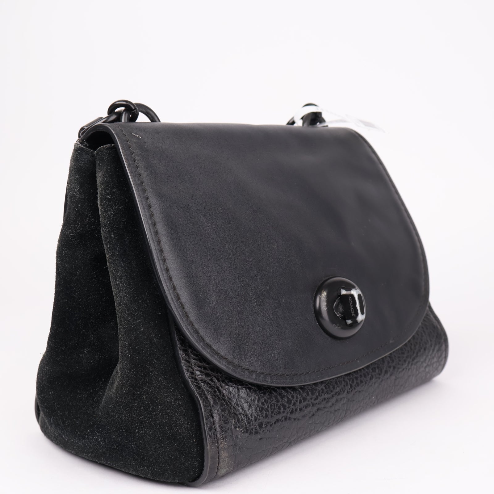J1155 Coach Vintage Faye Leather Cross Body Bag- Pre Owned