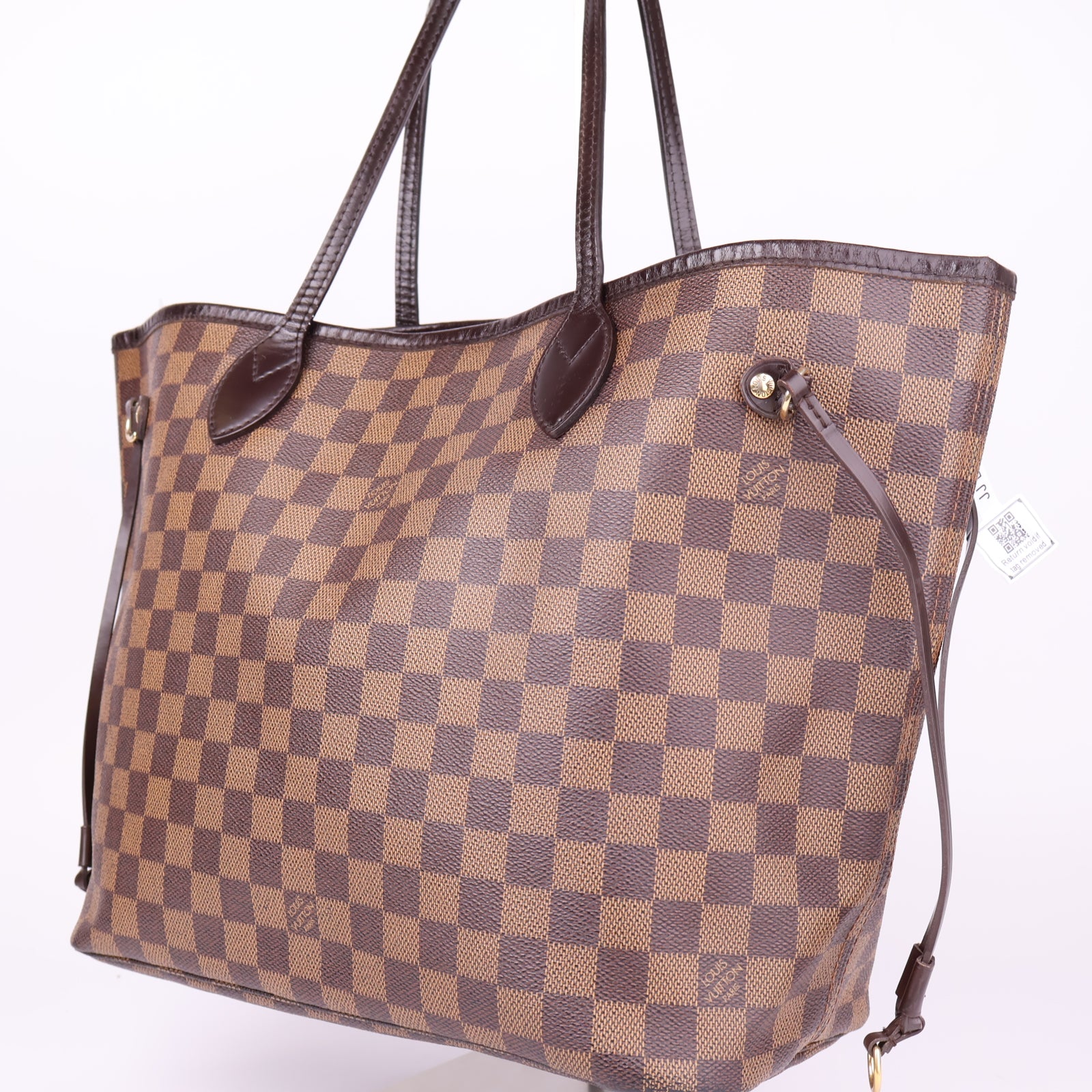 J1128 Louis Vuitton Neverfull MM Damier Ebene Canvas- Pre Owned