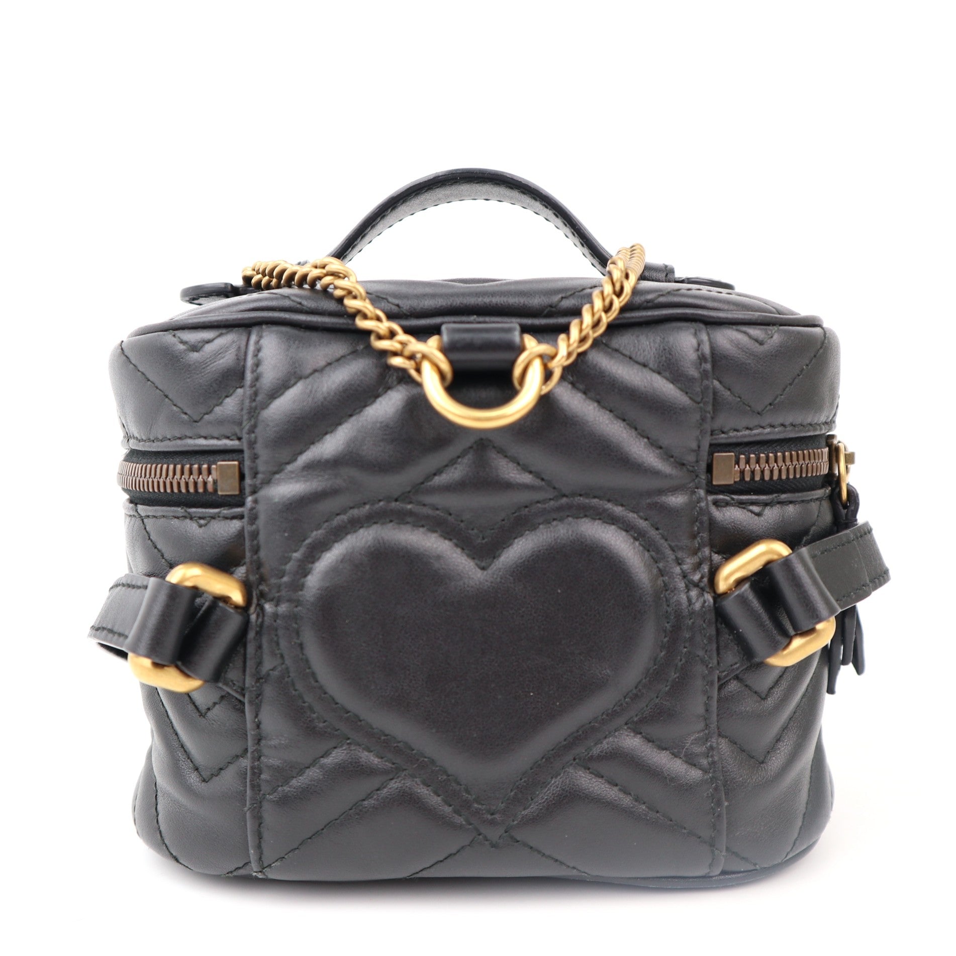C1215 Gucci GG Marmont Vanity Matelasse Leather Mini backpack-Pre Owned