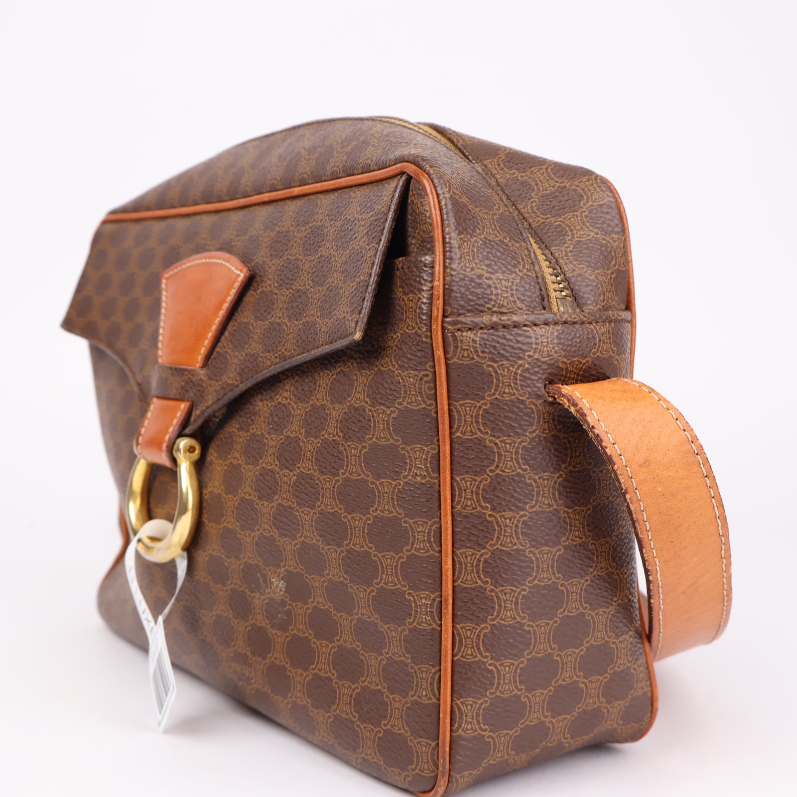 J1131 CELINE Macadam Canvas Shoulder Bag- Pre Owned
