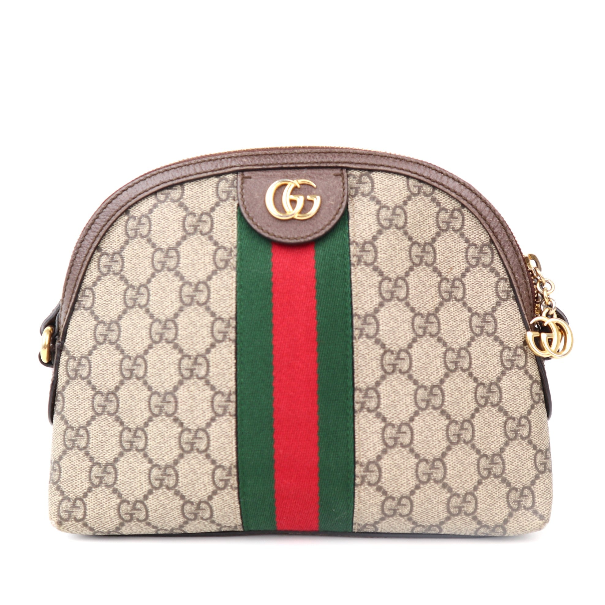 C1216 Gucci GG Supreme Ophidia Small Rounded Top Shoulder Bag-Pre Owned
