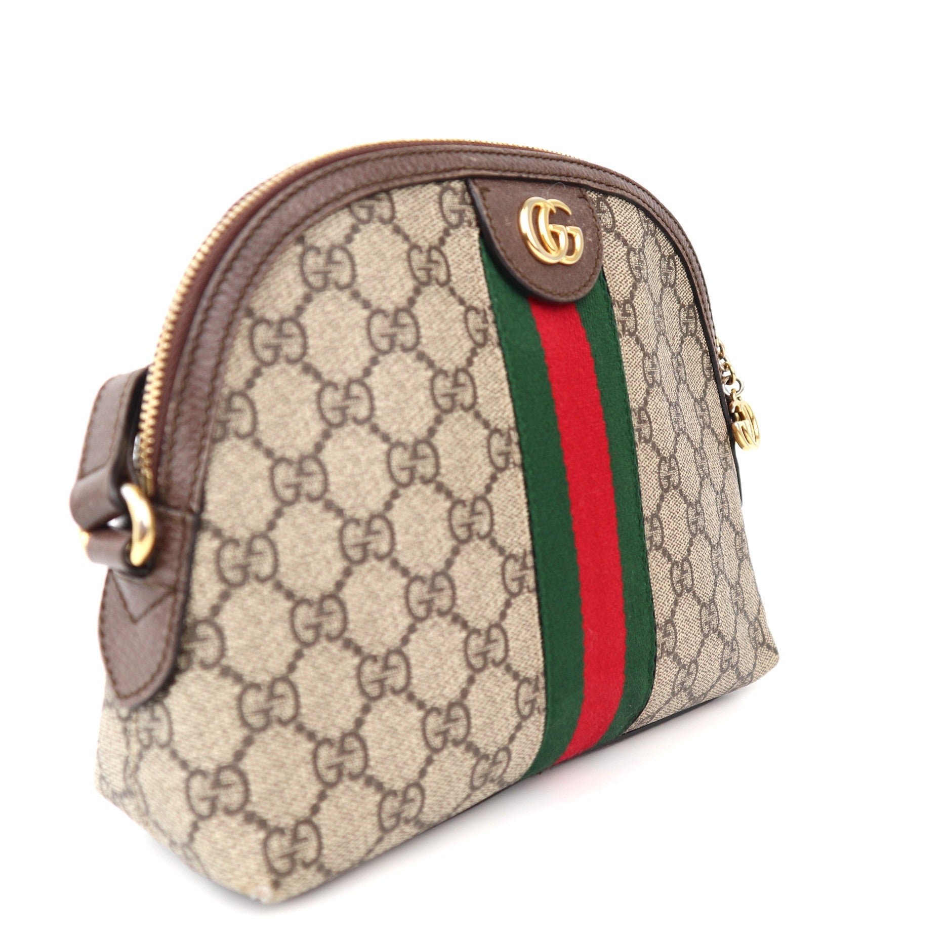 C1216 Gucci GG Supreme Ophidia Small Rounded Top Shoulder Bag-Pre Owned