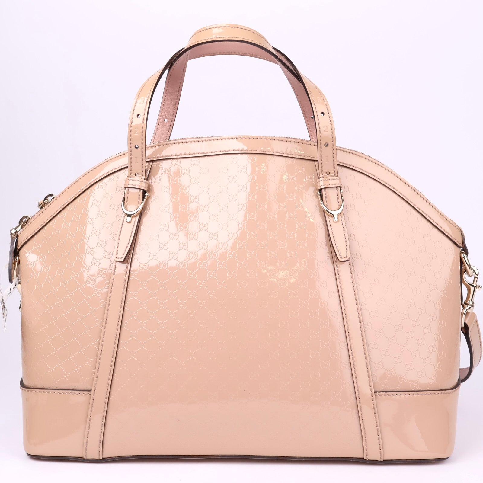 J1132 Gucci Nice Microgucci Tote Bag in Beige Brown- Pre Owned