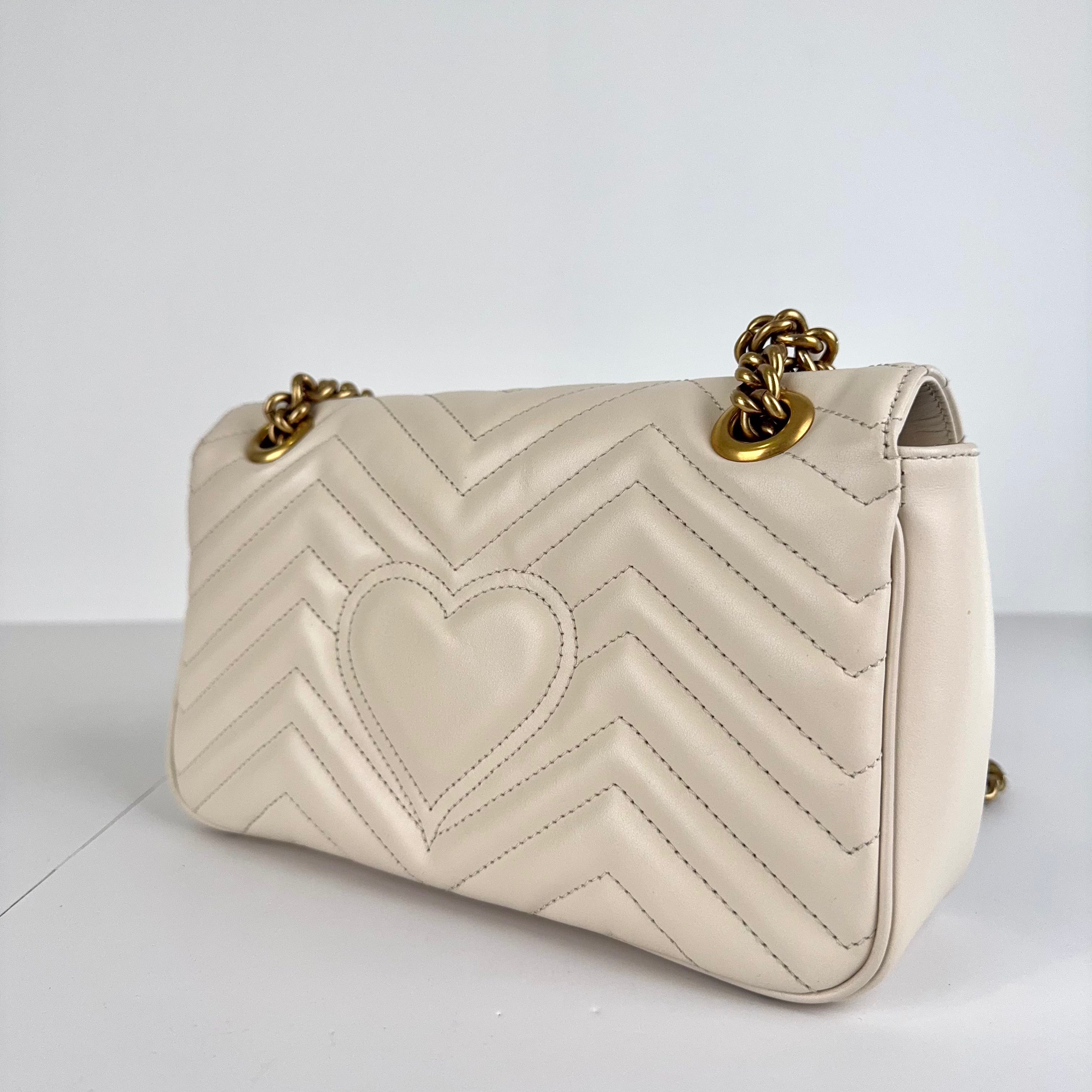 PRE OWNED-GG Marmont medium shoulder bag