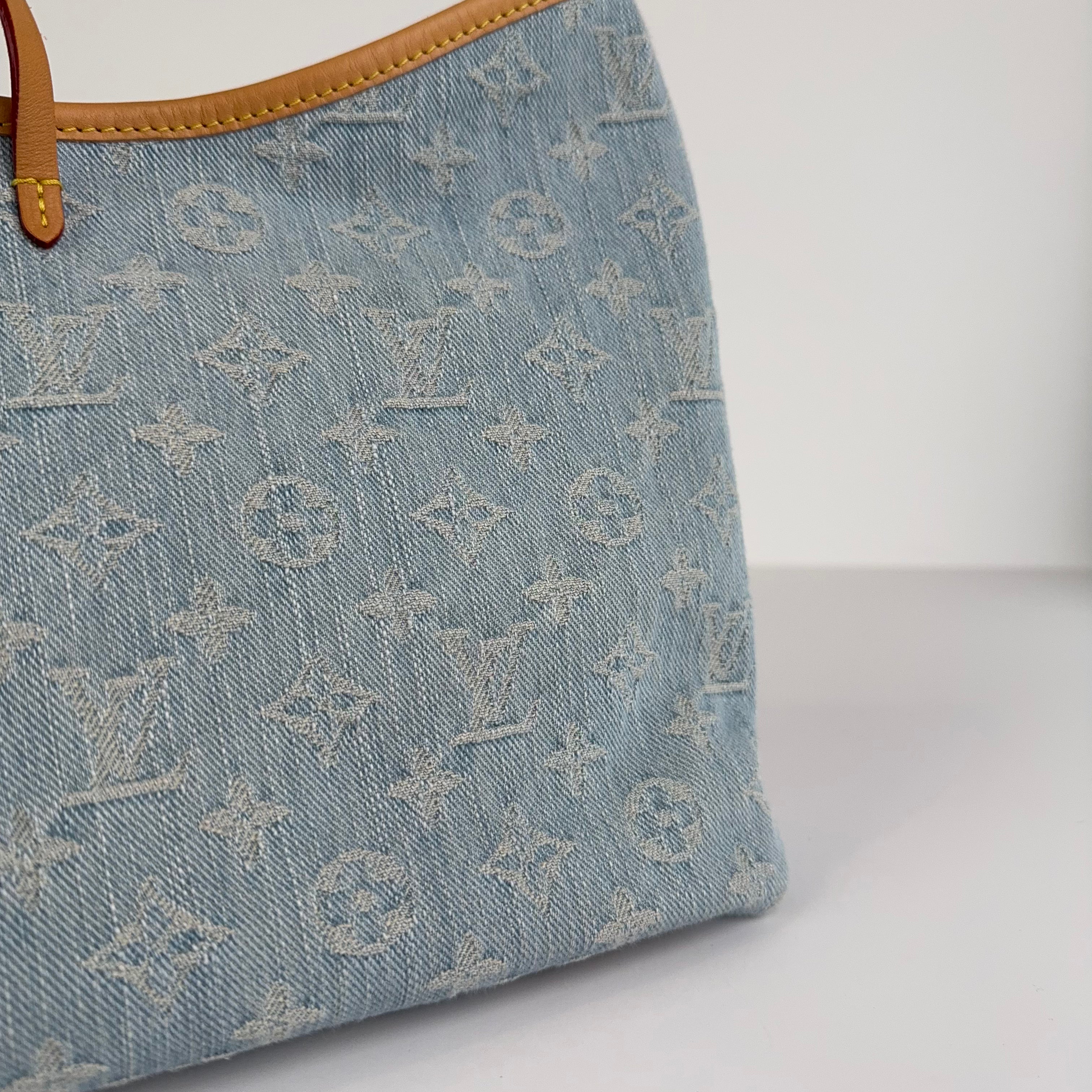 PRE OWNED-Louis Vuitton Carryall Monogram Denim