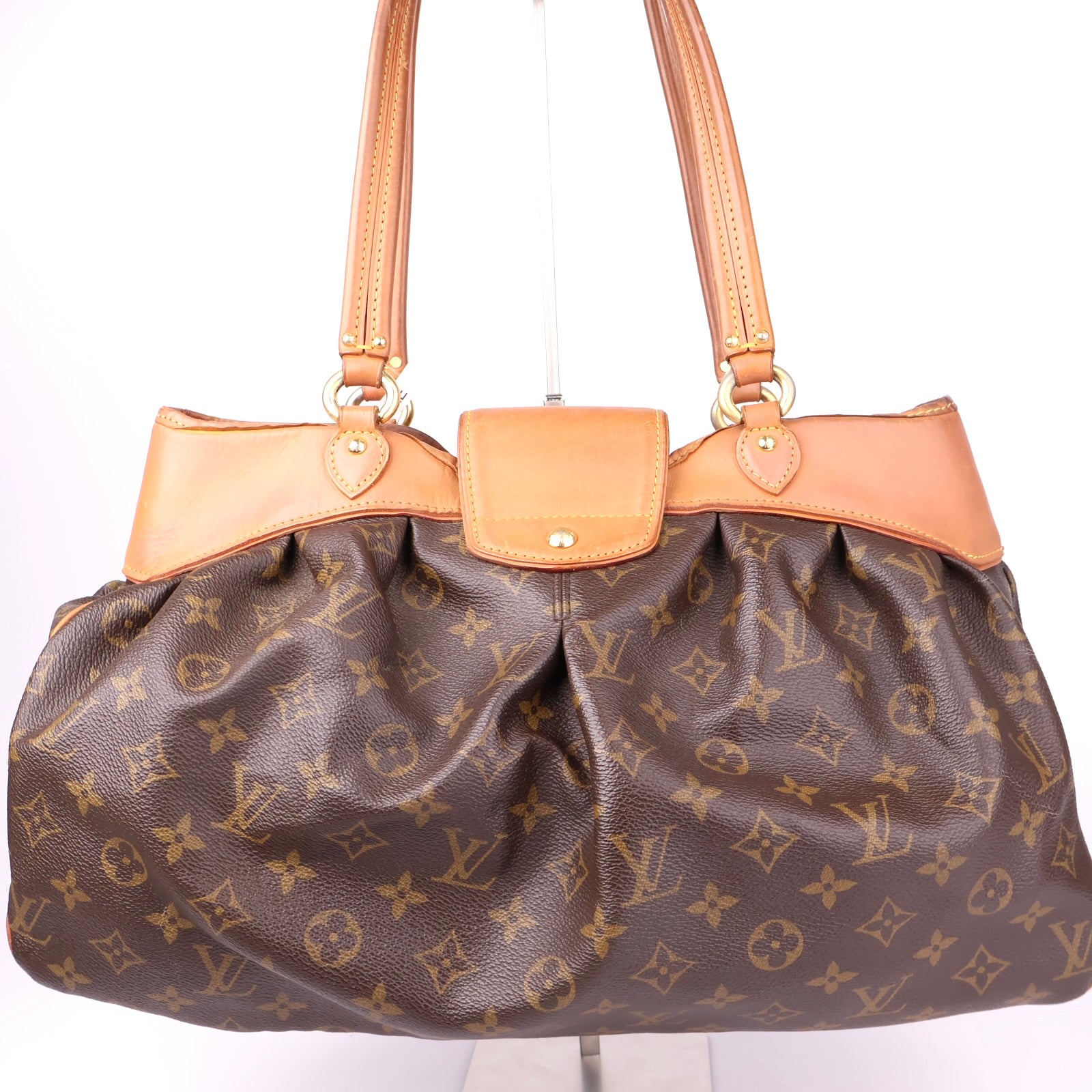 J1007 Louis Vuitton Boetie Monogram Canvas Leather Handbag- Pre Owned