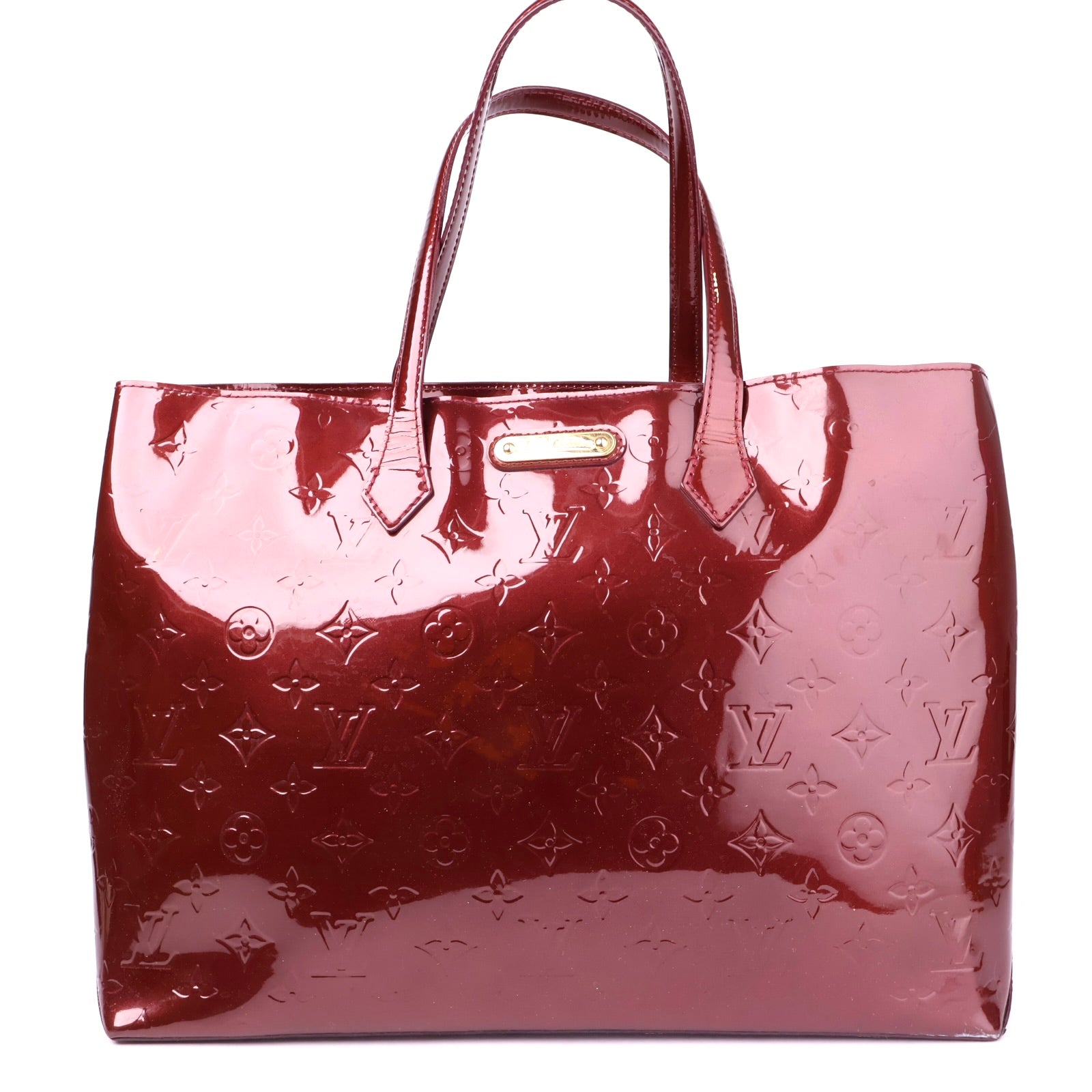 J1008 Louis Vuitton Rouge Fauviste Monogram Vernis Wilshire Bag- Pre Owned