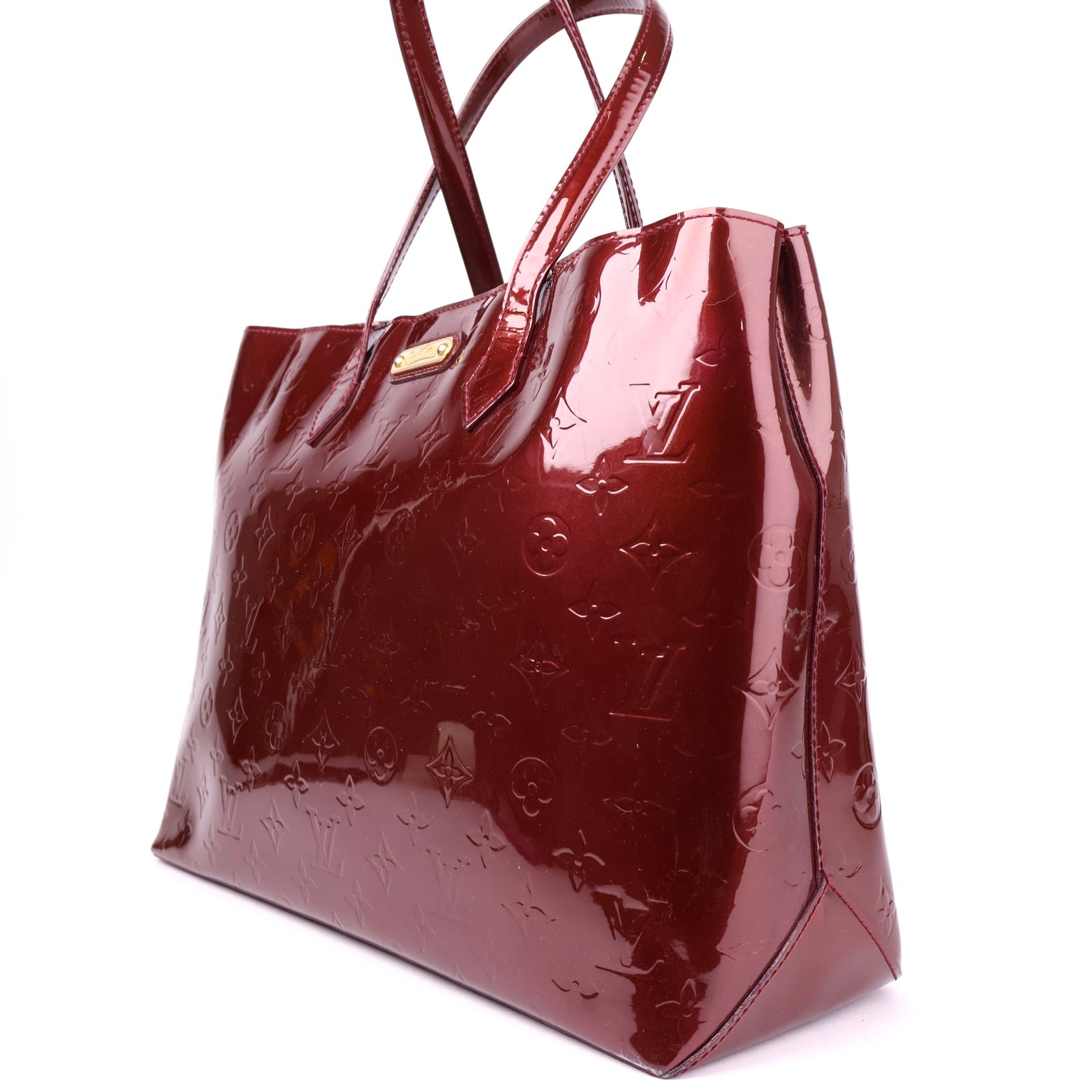 J1008 Louis Vuitton Rouge Fauviste Monogram Vernis Wilshire Bag- Pre Owned