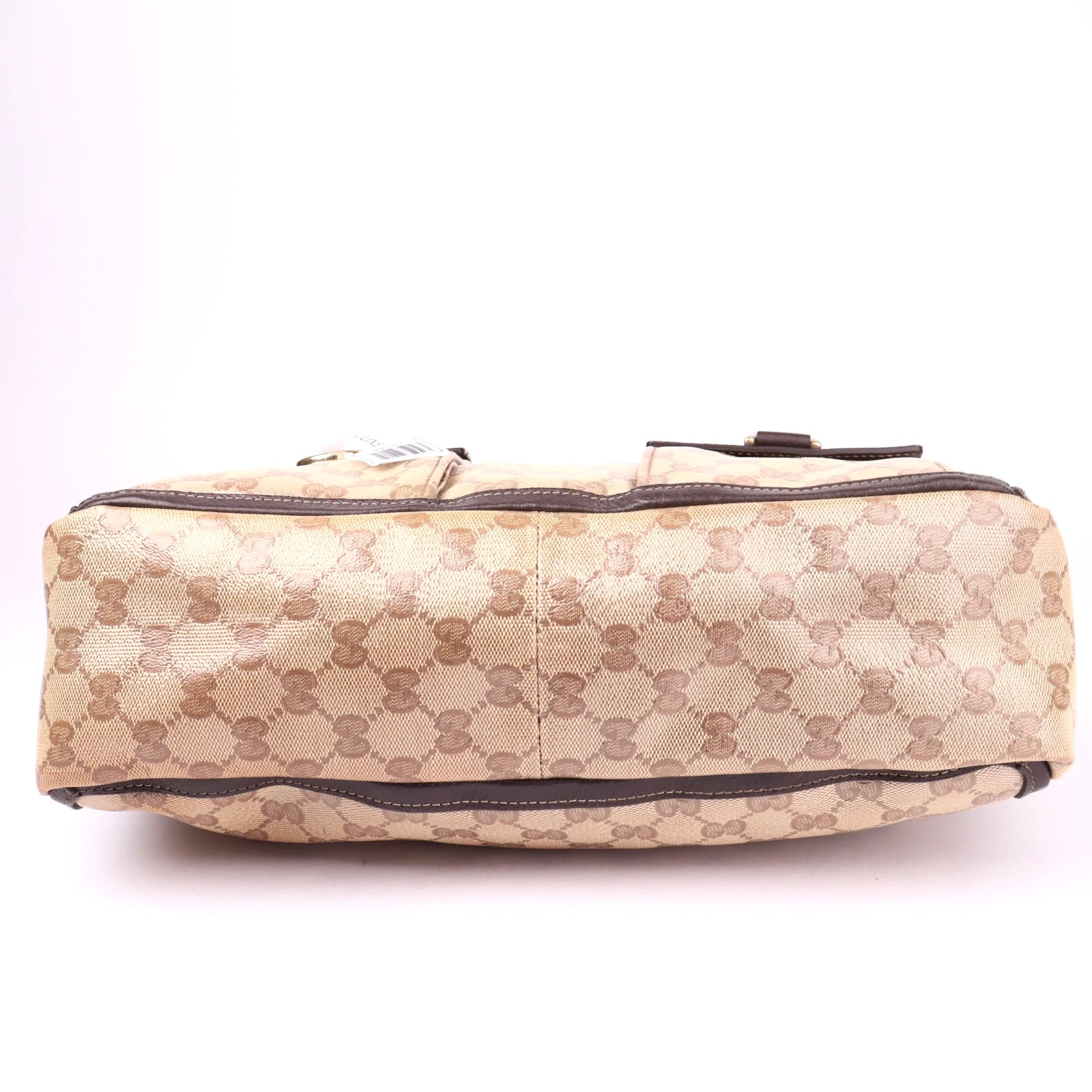 J1148 Gucci Brown GG Canvas Abbey D-Ring Tote Bag- Pre Owned