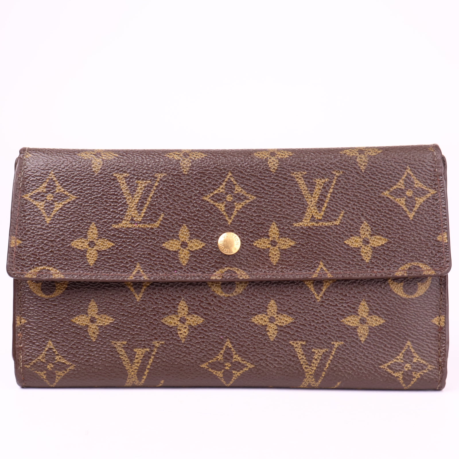 J1688 Louis Vuitton Monogram Canvas Sarah Wallet- Pre Owned