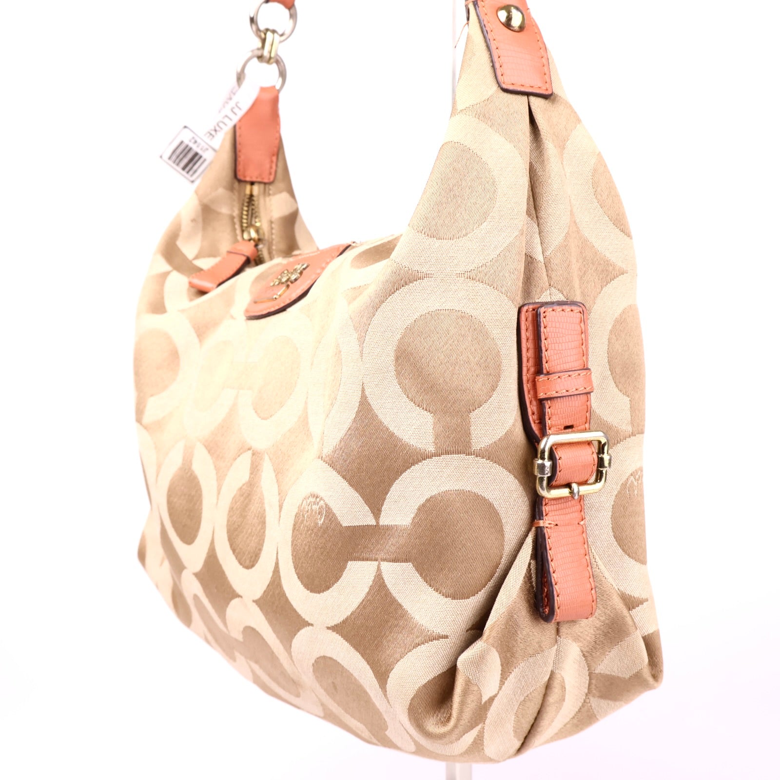 J1142 Coach Madison Op Art Hailey Hobo Bag- Pre Owned
