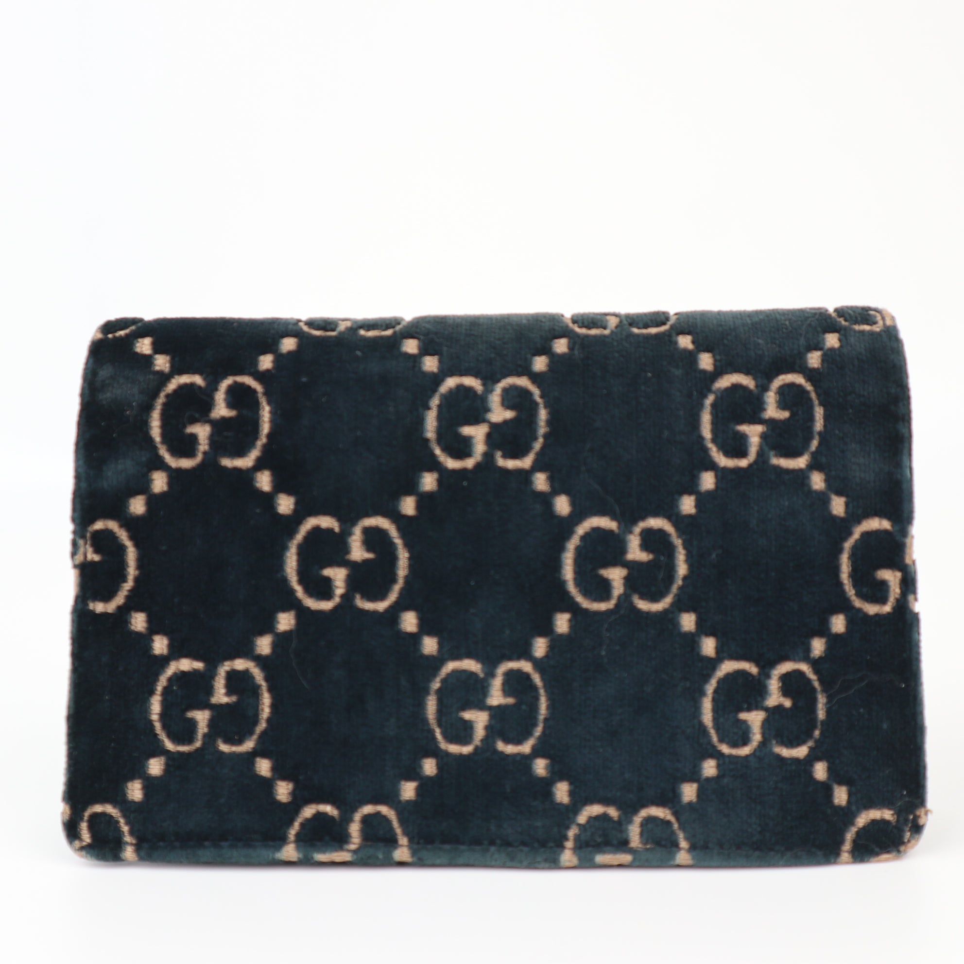 C1237 GUCCI Velvet GG Super Mini Dionysus Shoulder Bag-Pre Owned