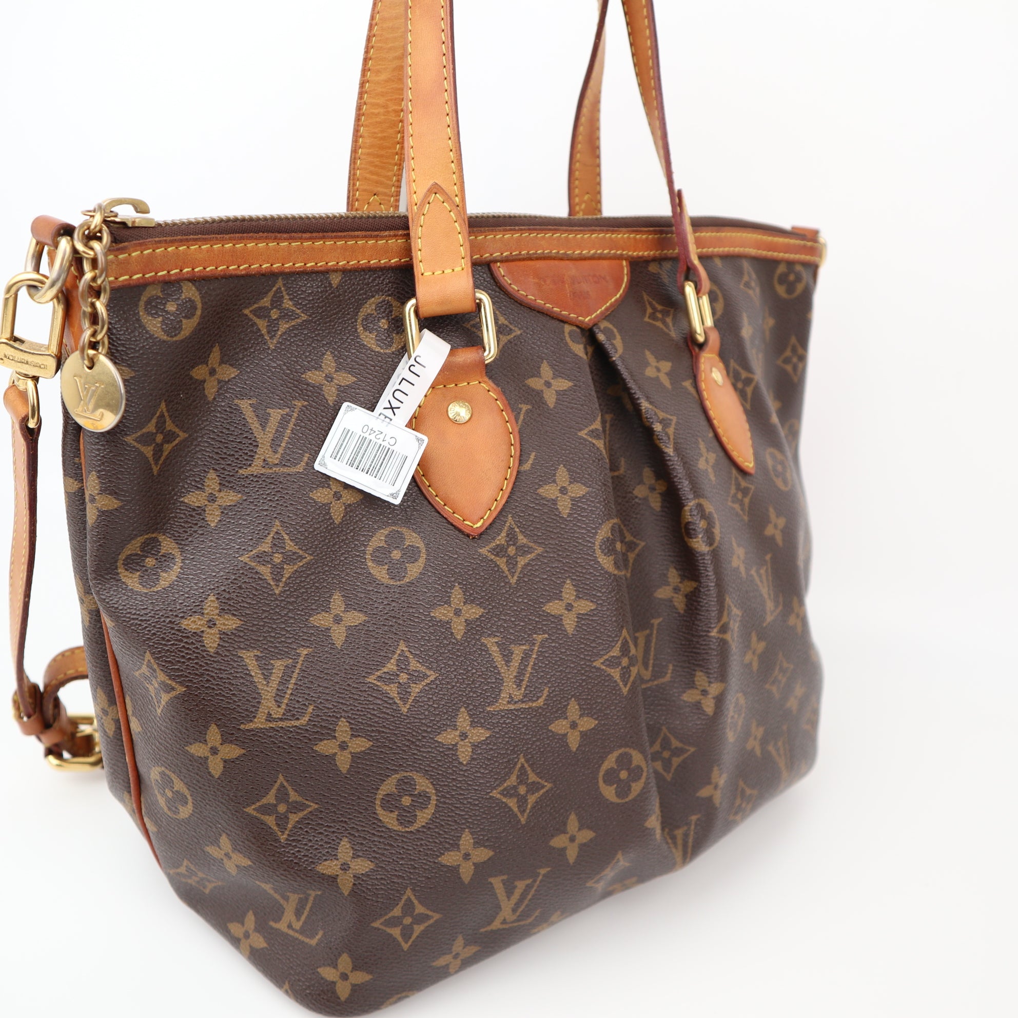 C1240 Louis Vuitton Brown Monogram Palermo PM -Pre Owned