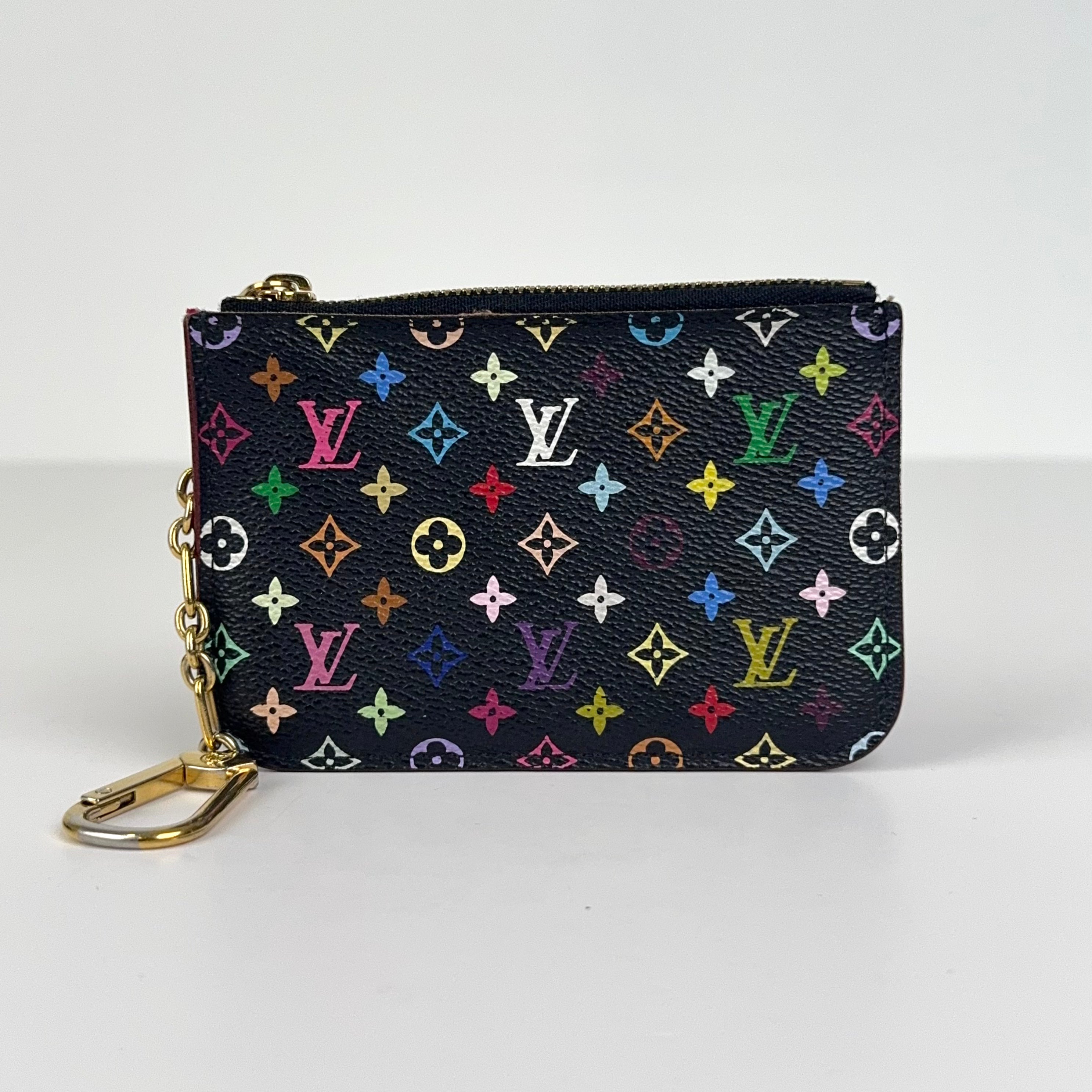 PRE OWNED-Louis Vuitton Coin Case Pochette Cle Monogram Multicolor Grenard