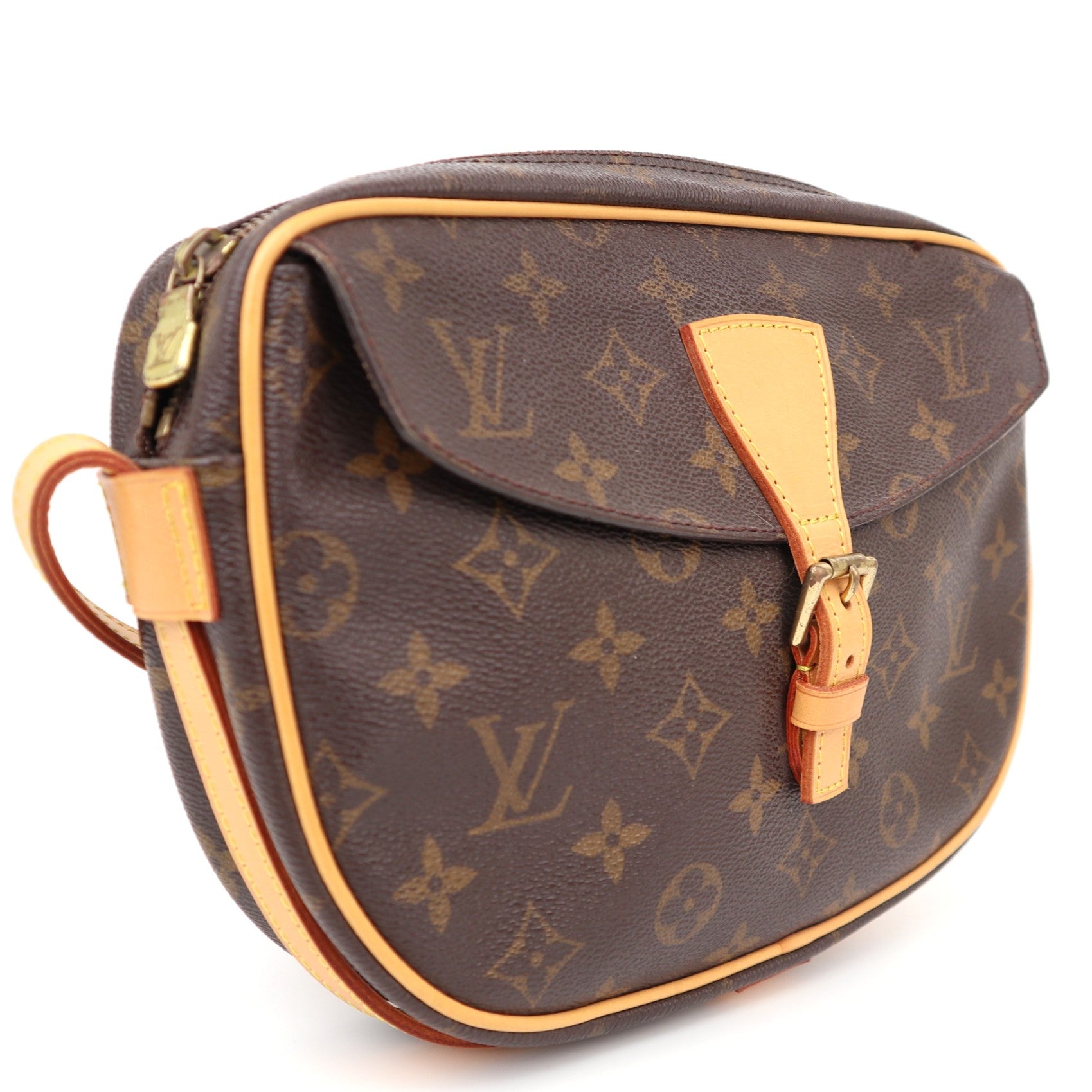 C1254R Louis Vuitton Monogram Canvas Jeune Fille MM Shoulder Bag-Pre Owned