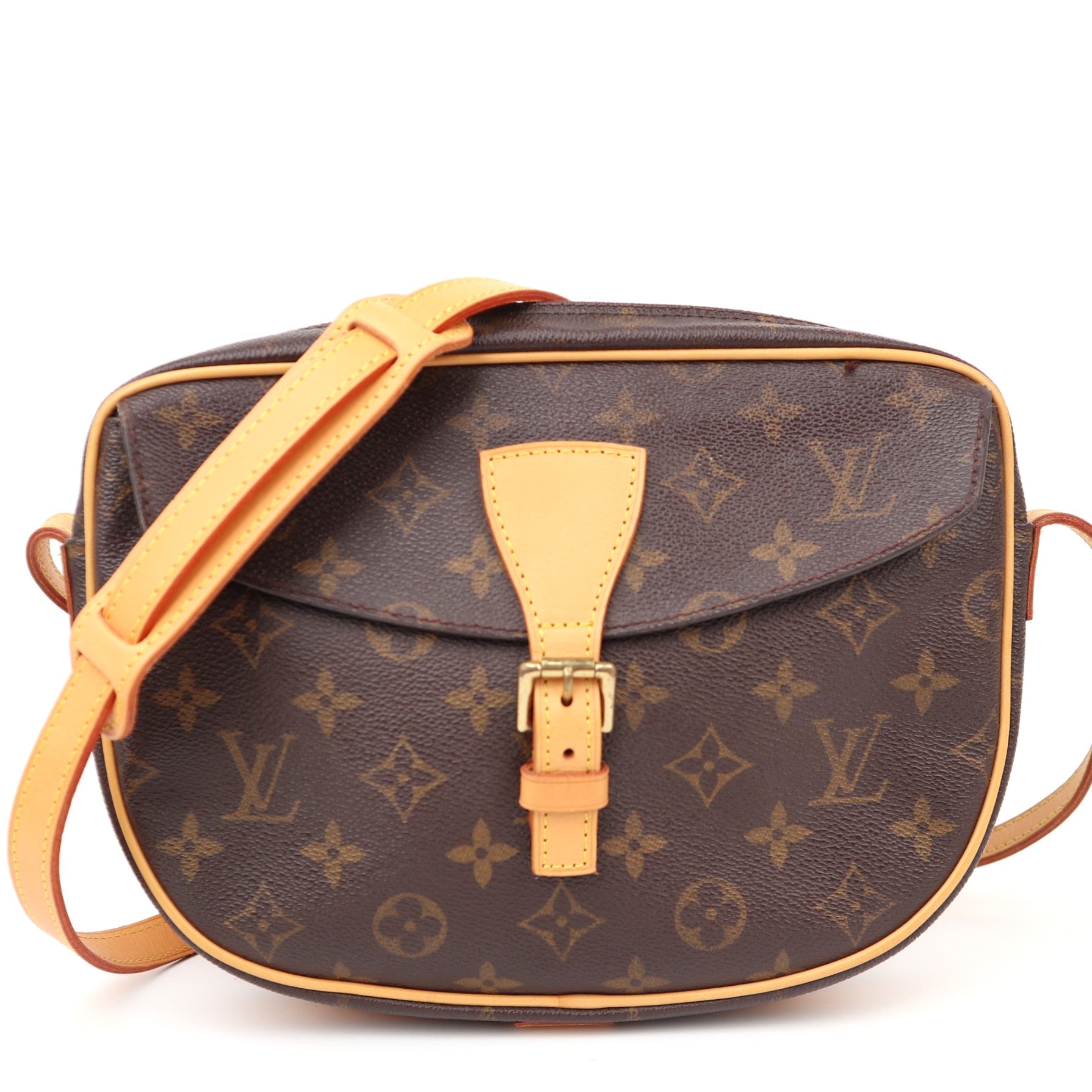 C1254R Louis Vuitton Monogram Canvas Jeune Fille MM Shoulder Bag-Pre Owned
