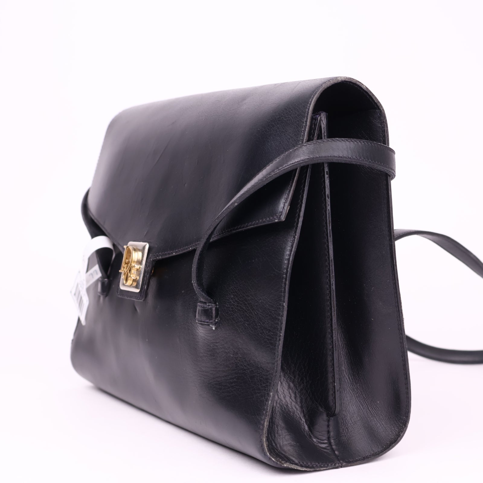 J1045 Dior Handbags Black Gold hardware Patent leather- Pre Owned