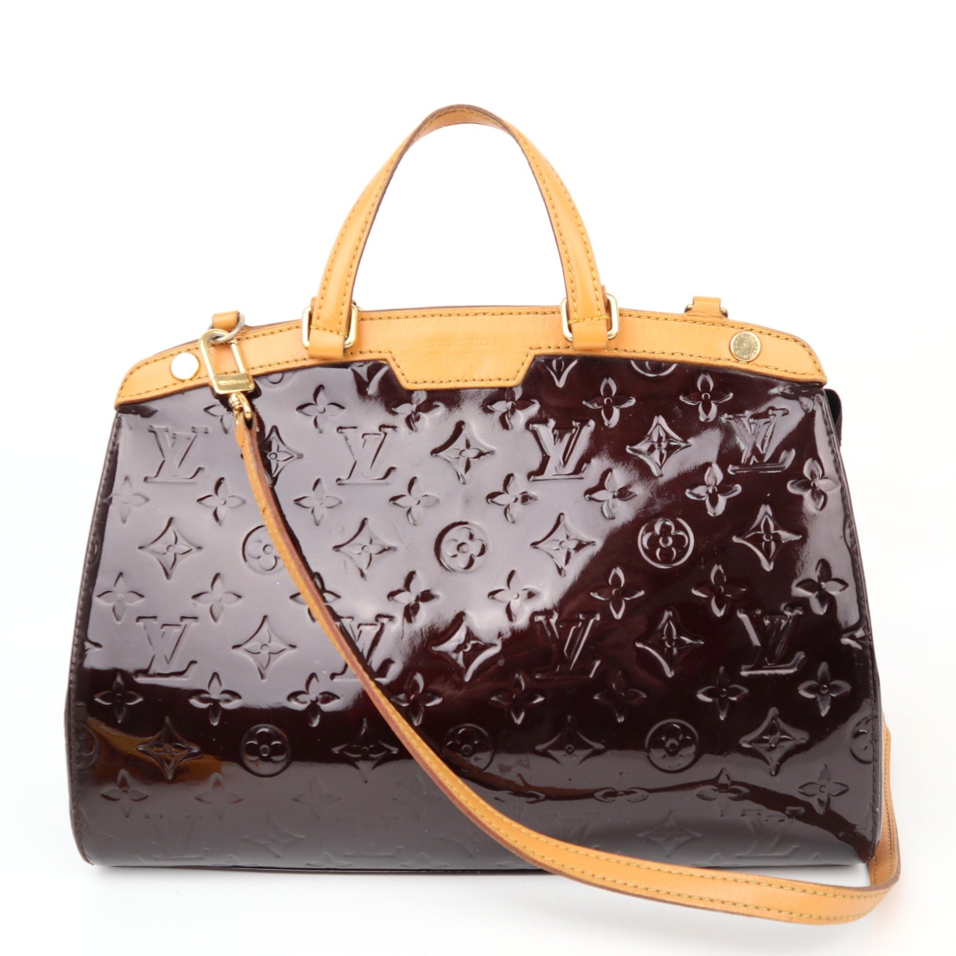 C1259 Louis Vuitton Monogram Vernis Brea MM-Pre Owned