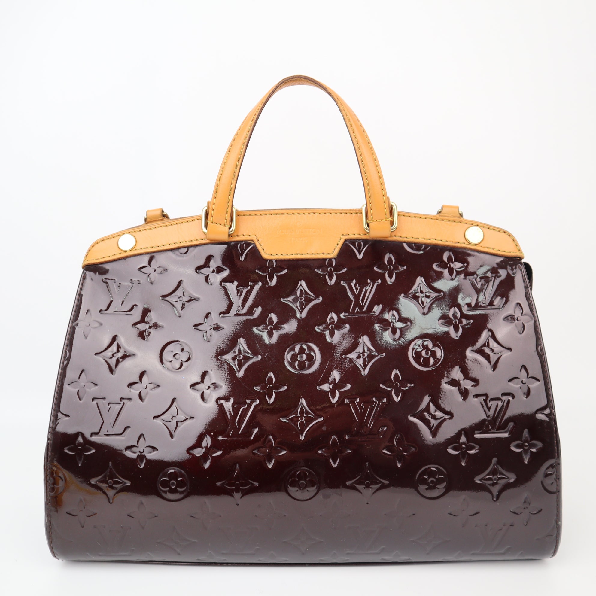 C1259 Louis Vuitton Monogram Vernis Brea MM-Pre Owned