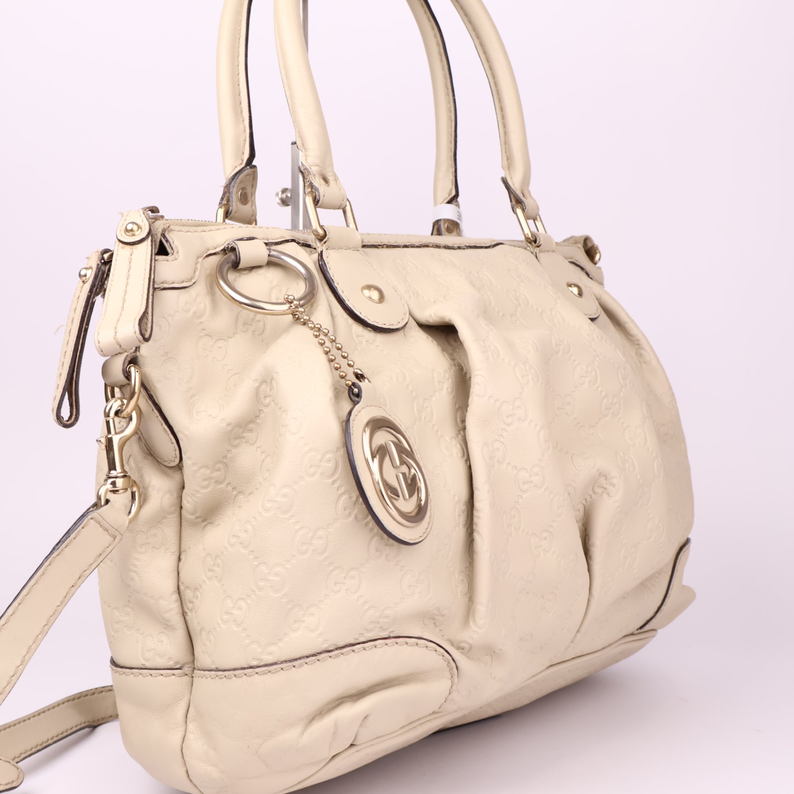 J1043 Gucci Guccissima Sukey Satchel- Pre Owned