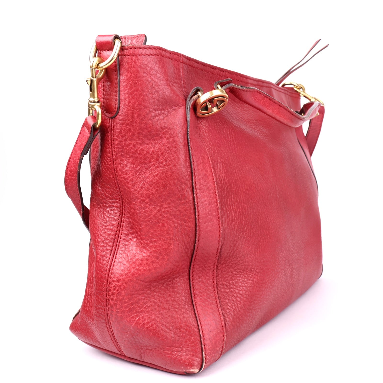 J3511 Gucci Medium Leather Miss GG satchel- Pre Owned