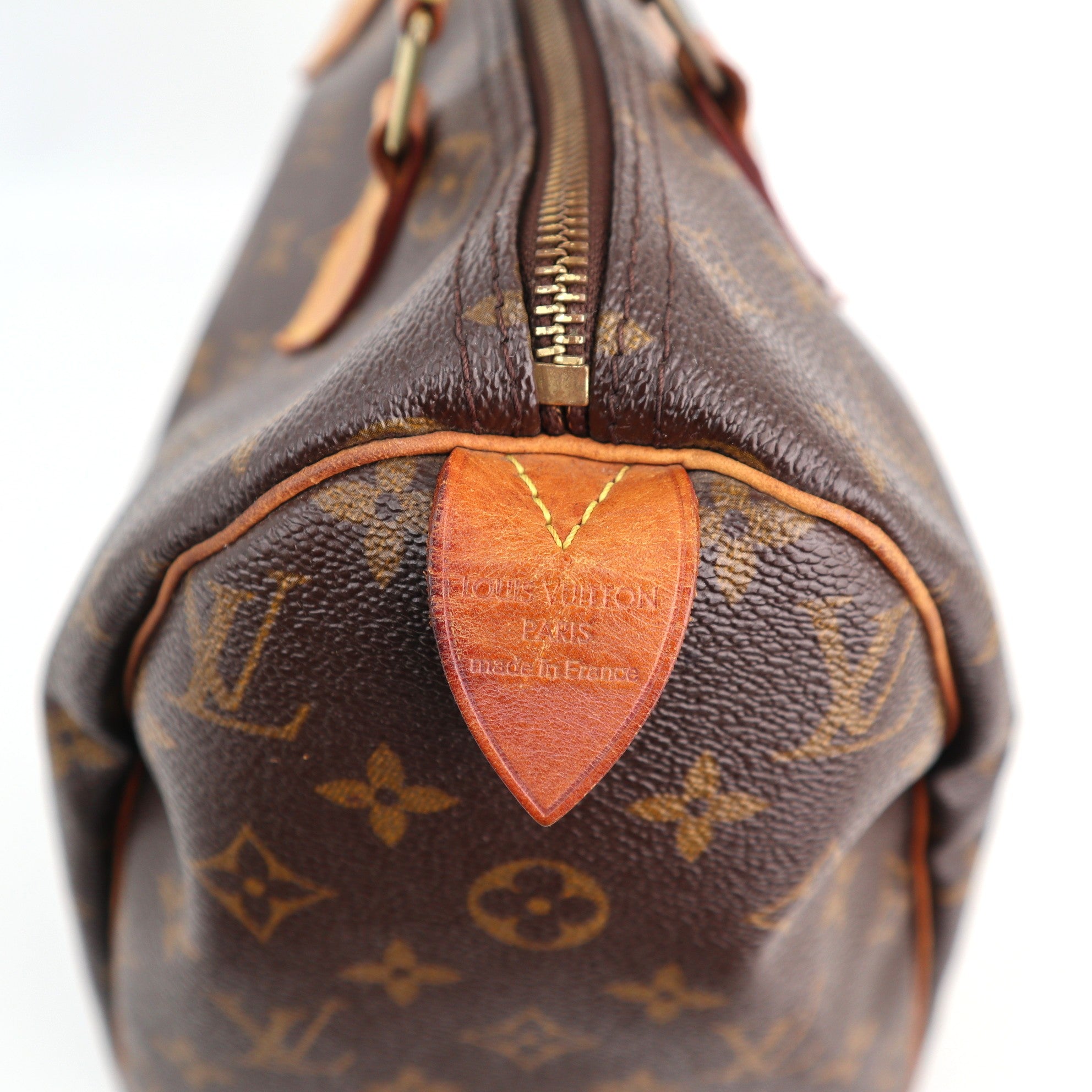 Louis Vuitton Monogram Canvas Speedy 30 Top Handle Bag C1829 | Pre-Owned Very Good Brown Monogram Canvas