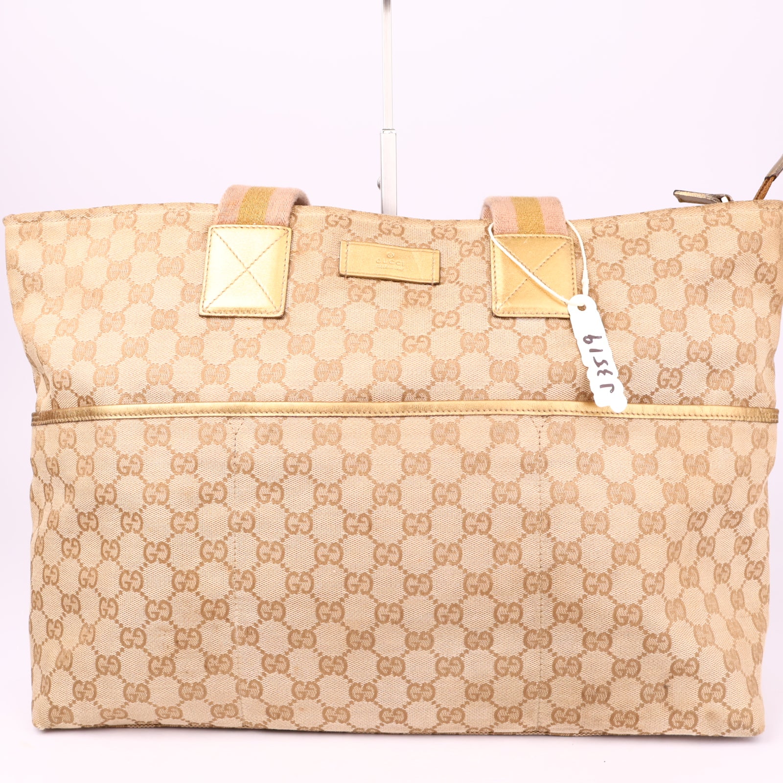 J3519 Gucci GG Canvas Tote Bag- Pre Owned