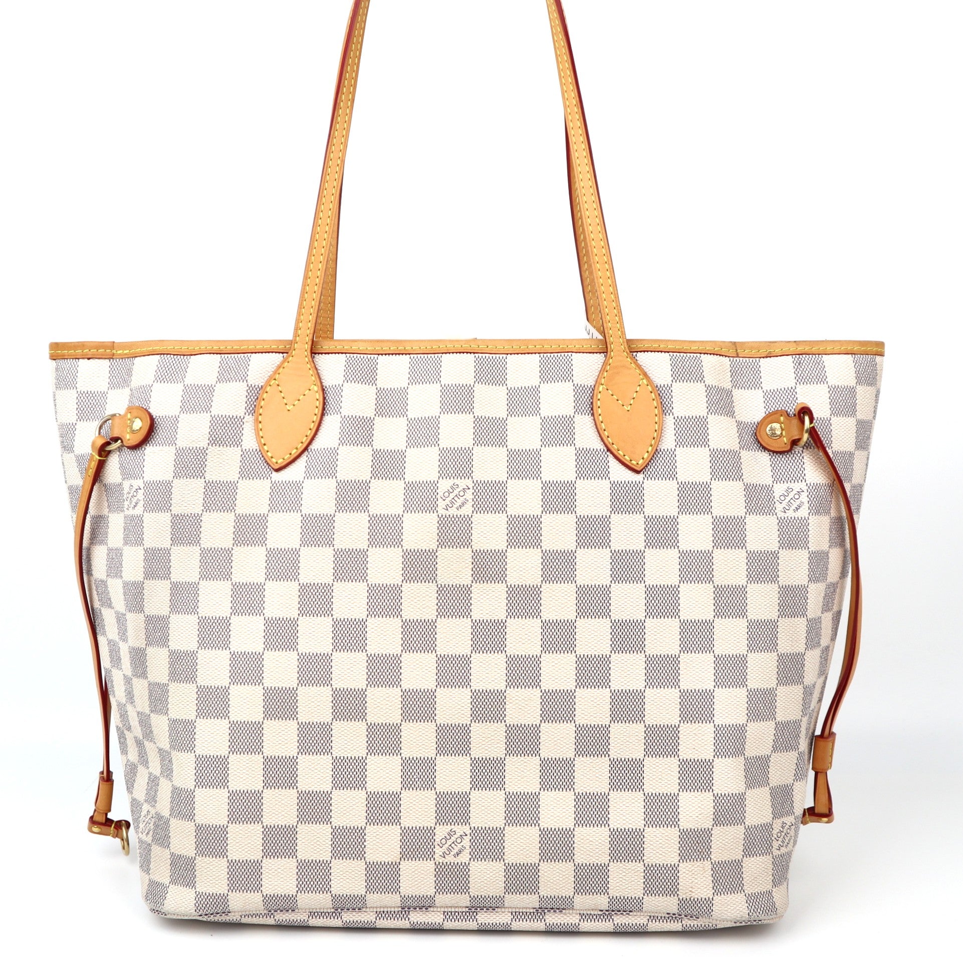 C1275R Louis Vuitton Neverfull Damier Azur Canvas MM Bag-Pre Owned