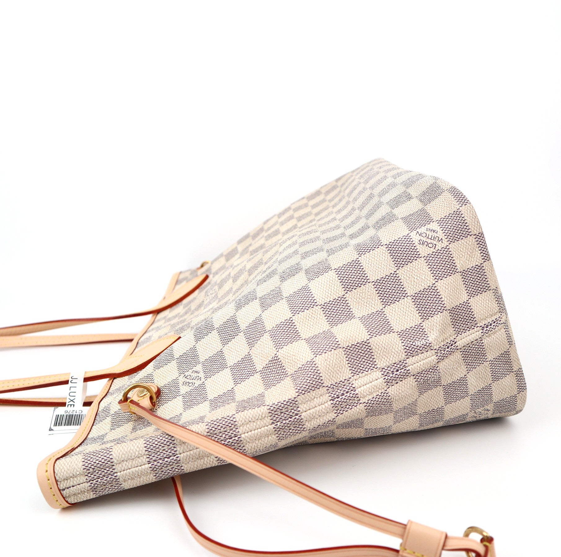 C1276R Louis Vuitton Neverfull Damier Azur Canvas MM Bag-Pre Owned