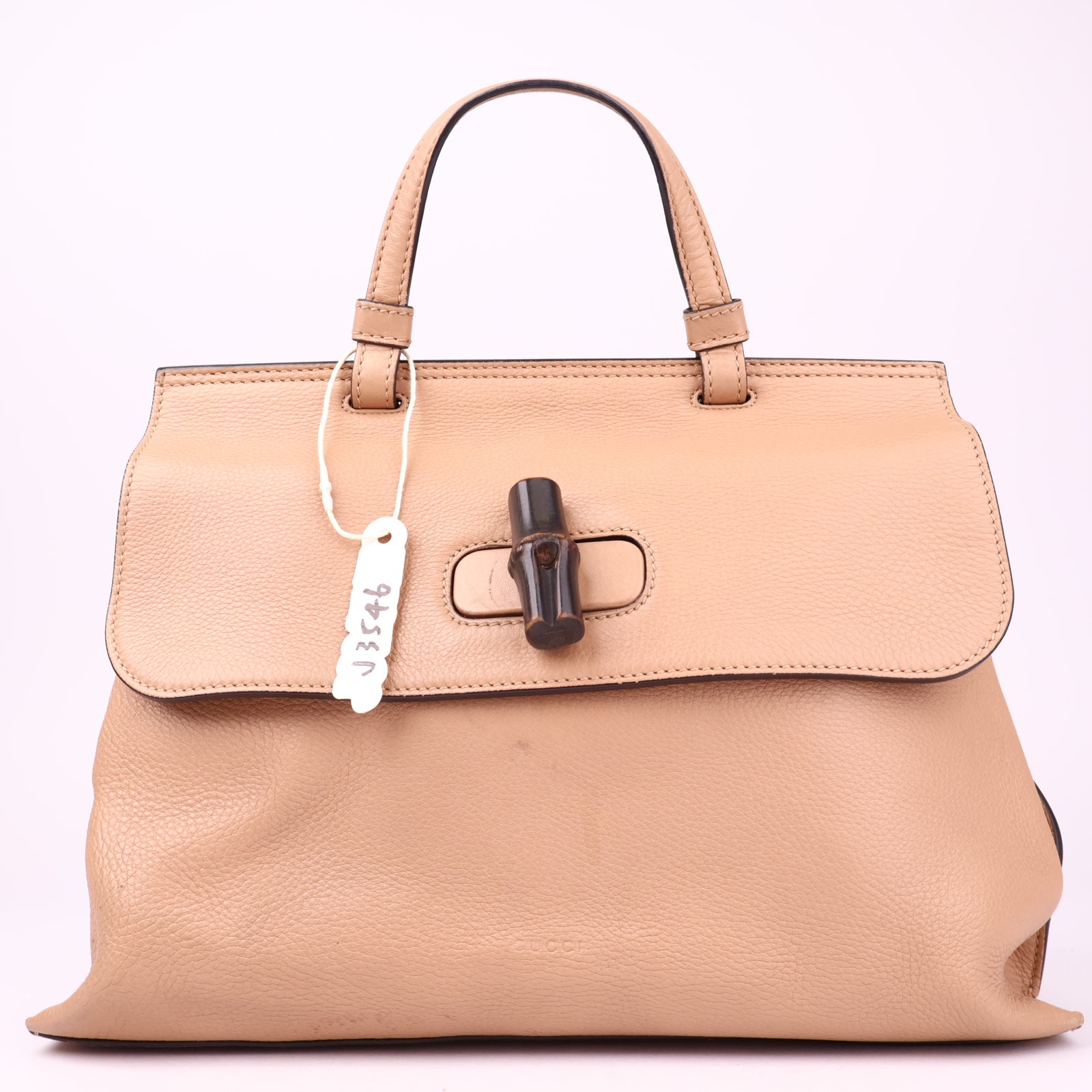 J3546 Gucci Bamboo Line Small Daily Satchel Bag- Pre Owned